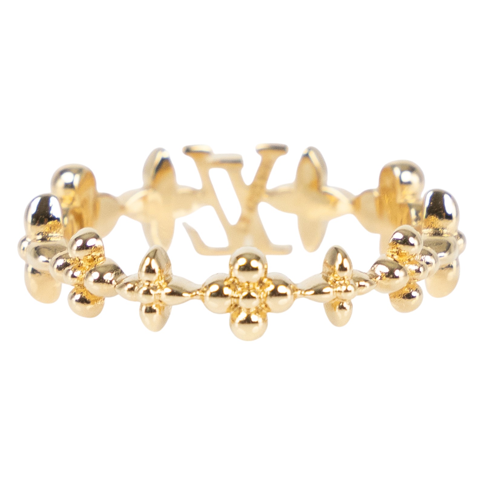 路易威登 LOUIS VUITTON BABY LOUIS 戒指 M1438S 金色BABY LOUIS 戒指#M 原廠盒子/防塵袋