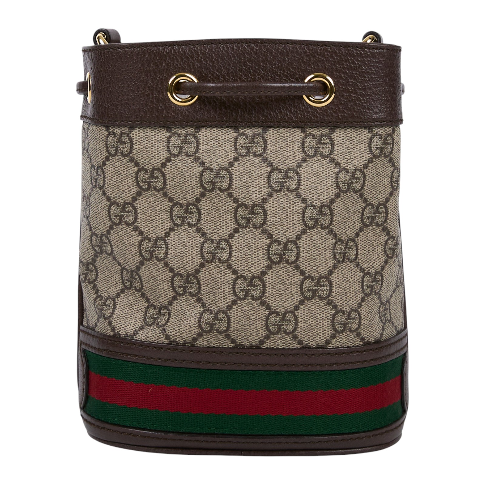 古馳 GUCCI Ophidia GG 迷你 水桶袋 米色 烏木色 550620 96I3B 棕GG紋OPHIDIA水桶包 防塵袋/原廠盒子/購買證明正本