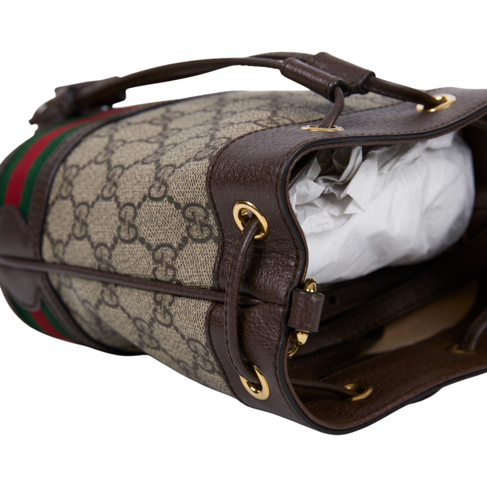 古馳 GUCCI Ophidia GG 迷你 水桶袋 米色 烏木色 550620 96I3B 棕GG紋OPHIDIA水桶包 防塵袋/原廠盒子/購買證明正本