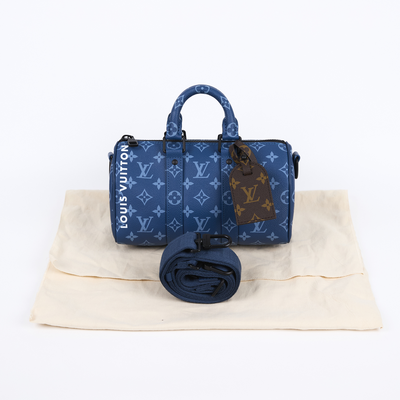 路易威登 LOUIS VUITTON Keepall Bandouliere 25 手提 肩背 波士頓包 M46803 晶片款  防塵袋/STARP