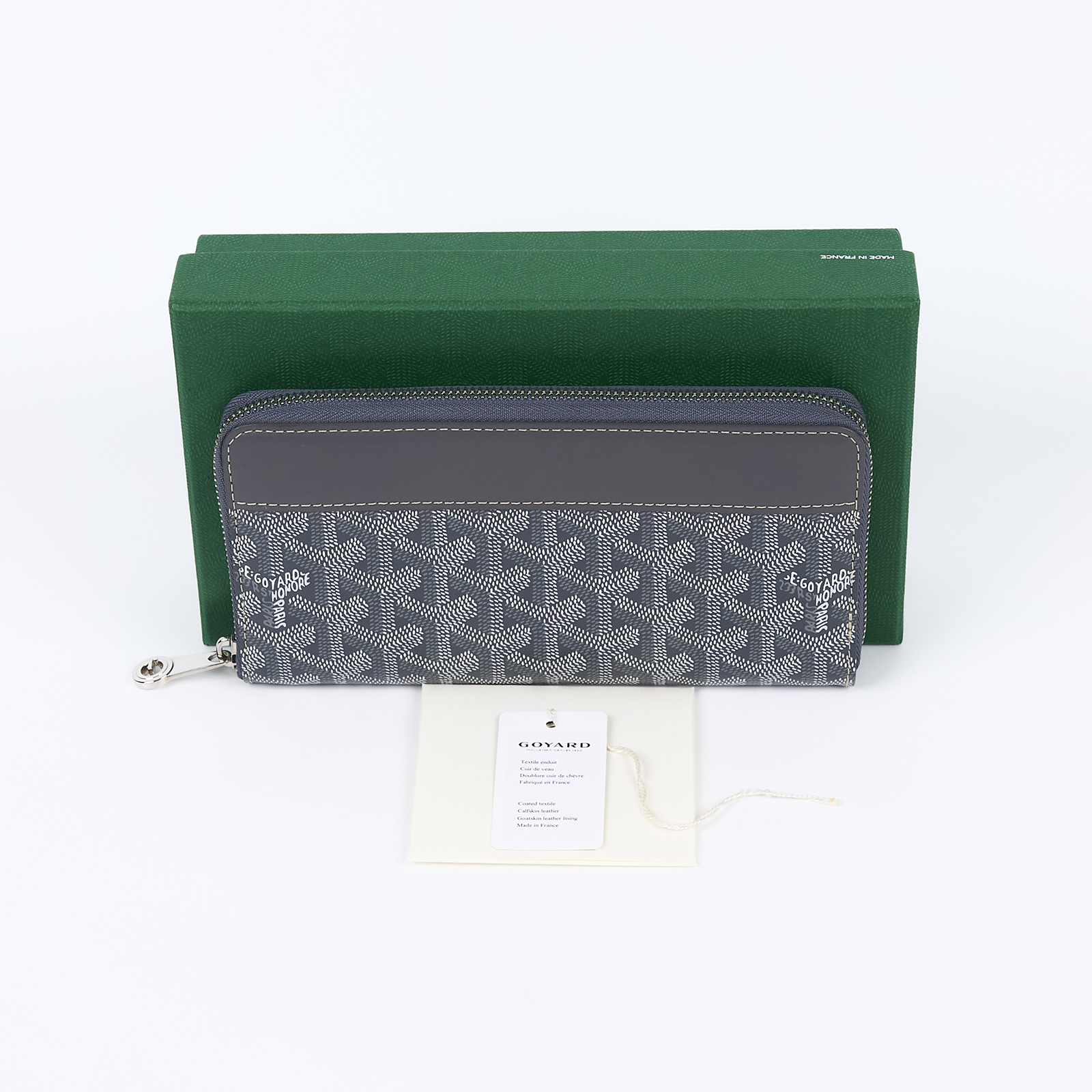 高雅德 GOYARD Matignon GM Wallet 錢包 拉鍊 長夾 MATIG2GMLTY 灰MATIGNON GM拉鍊長夾 原廠盒子