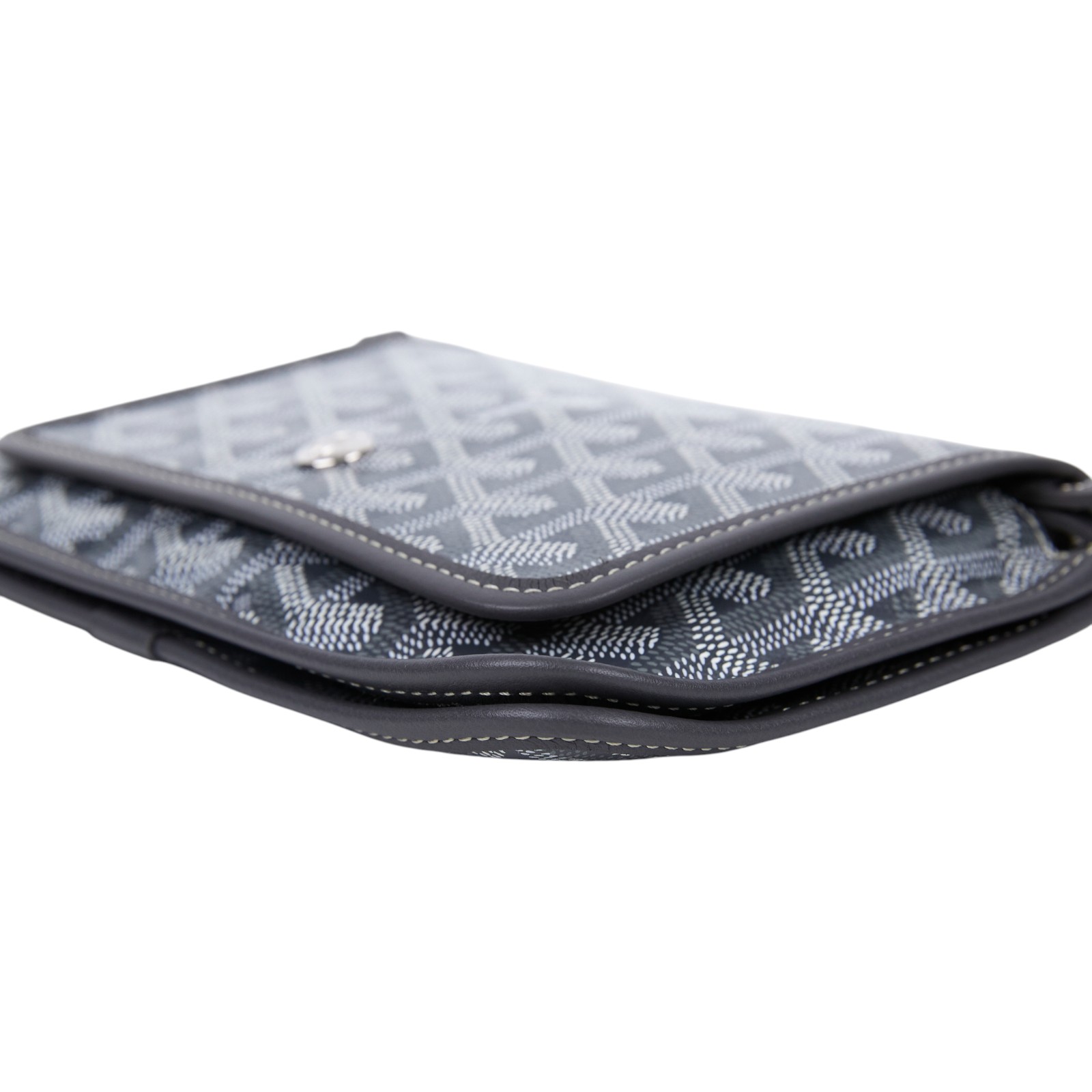 高雅德 GOYARD Plumet Pocket Wallet 肩背 隨身錢包 PLUMETPMLTY 灰PLUMET 防塵袋