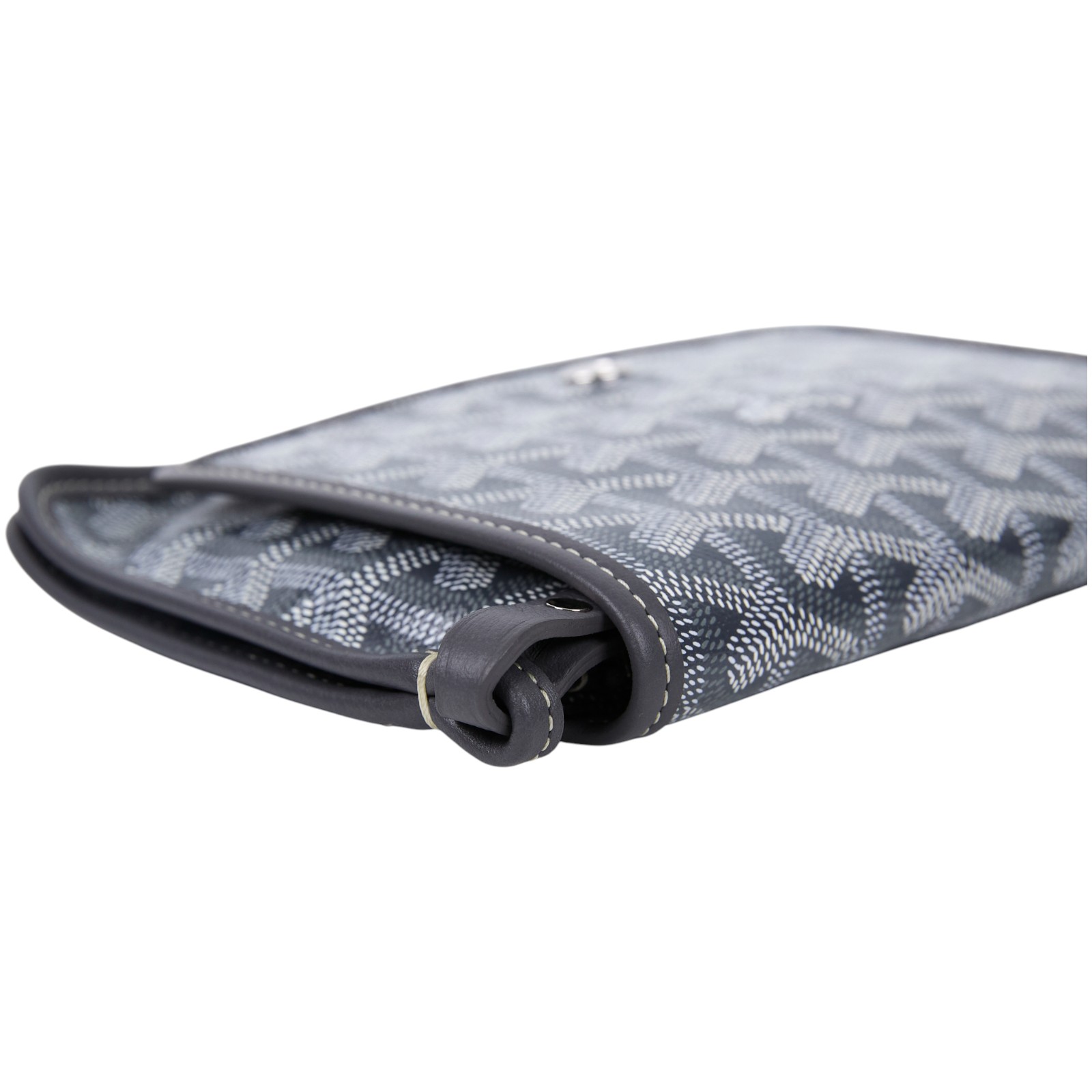 高雅德 GOYARD Plumet Pocket Wallet 肩背 隨身錢包 PLUMETPMLTY 灰PLUMET 防塵袋