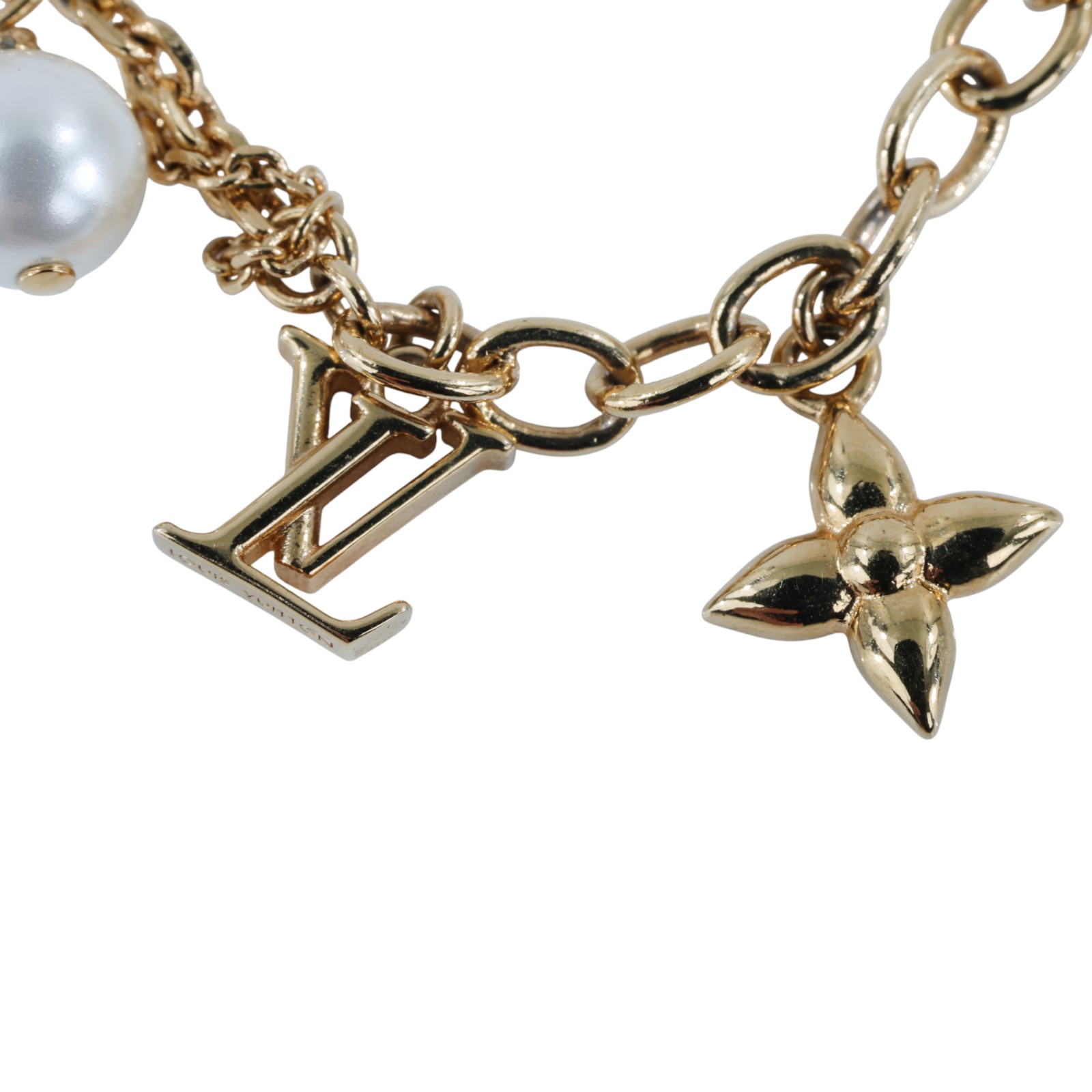 路易威登 LOUIS VUITTON Blooming Pearls 手鏈 M1684A 金Blooming Pearls手鏈 防塵袋