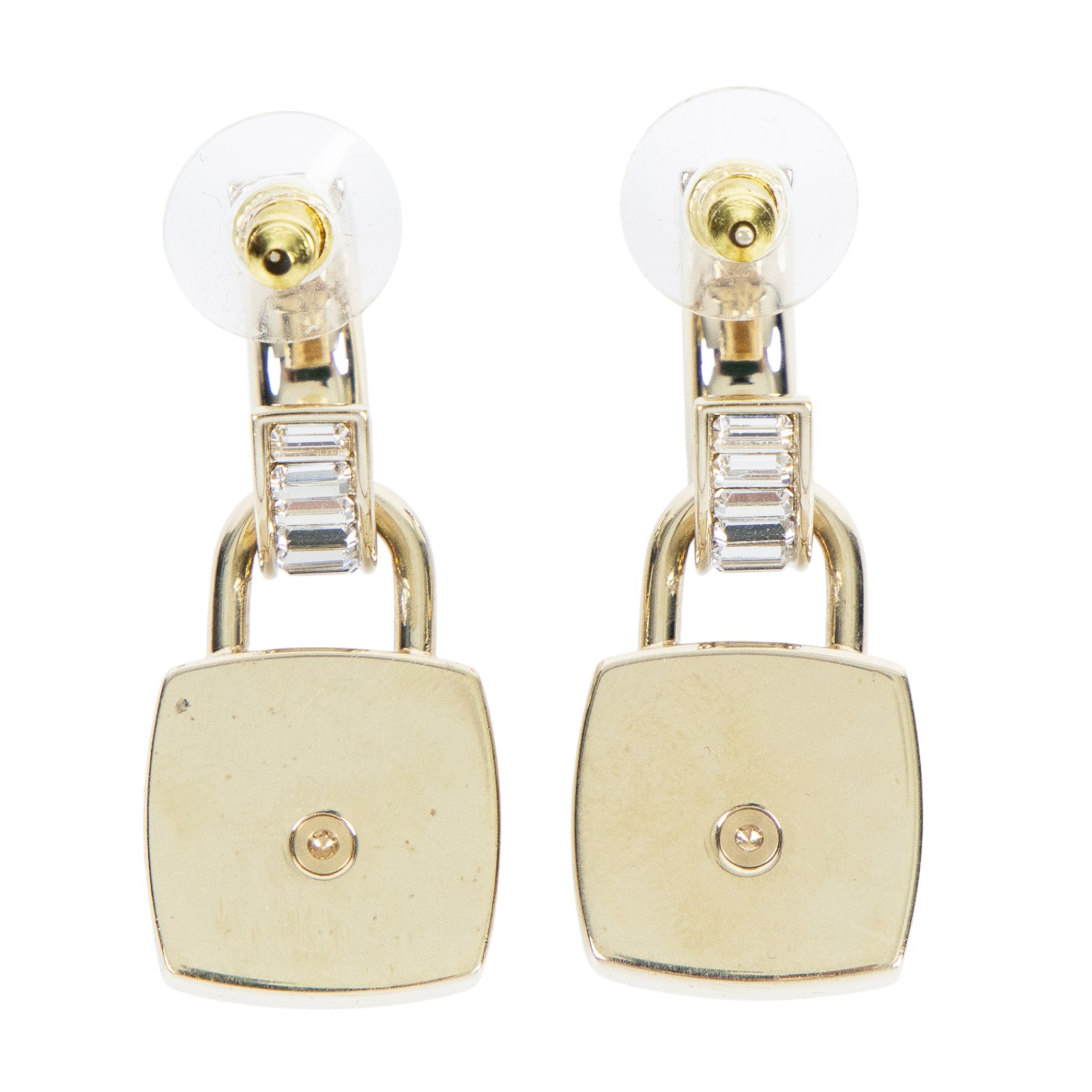 香奈兒 CHANEL CC 耳釘 耳環 B 23 S 方形復古雙C耳環 內襯