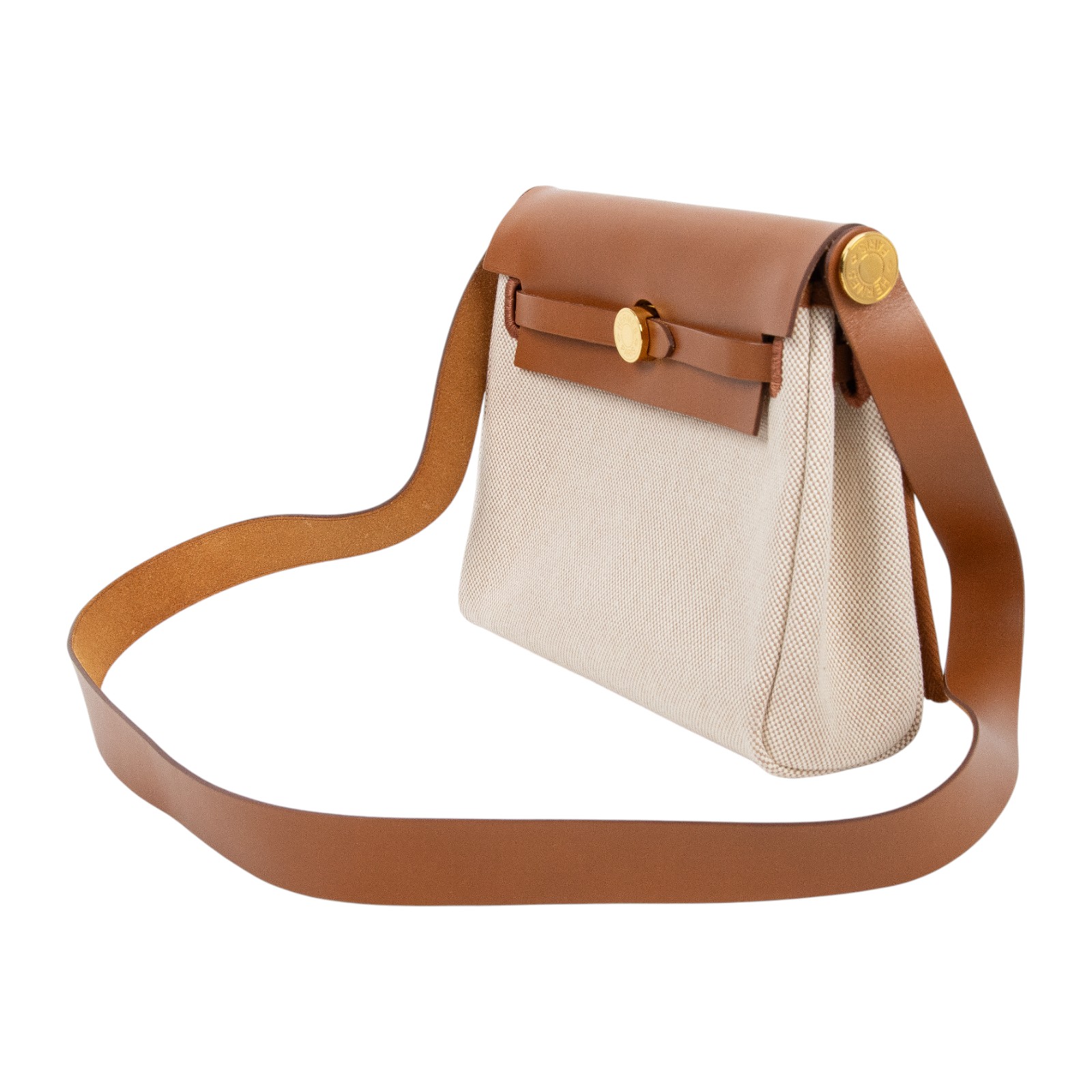 愛馬仕 Hermes Herbag Zip 20 金色五金 棕色 米色 H085414CCAA /WTS009AU  防塵袋/購買證明影本