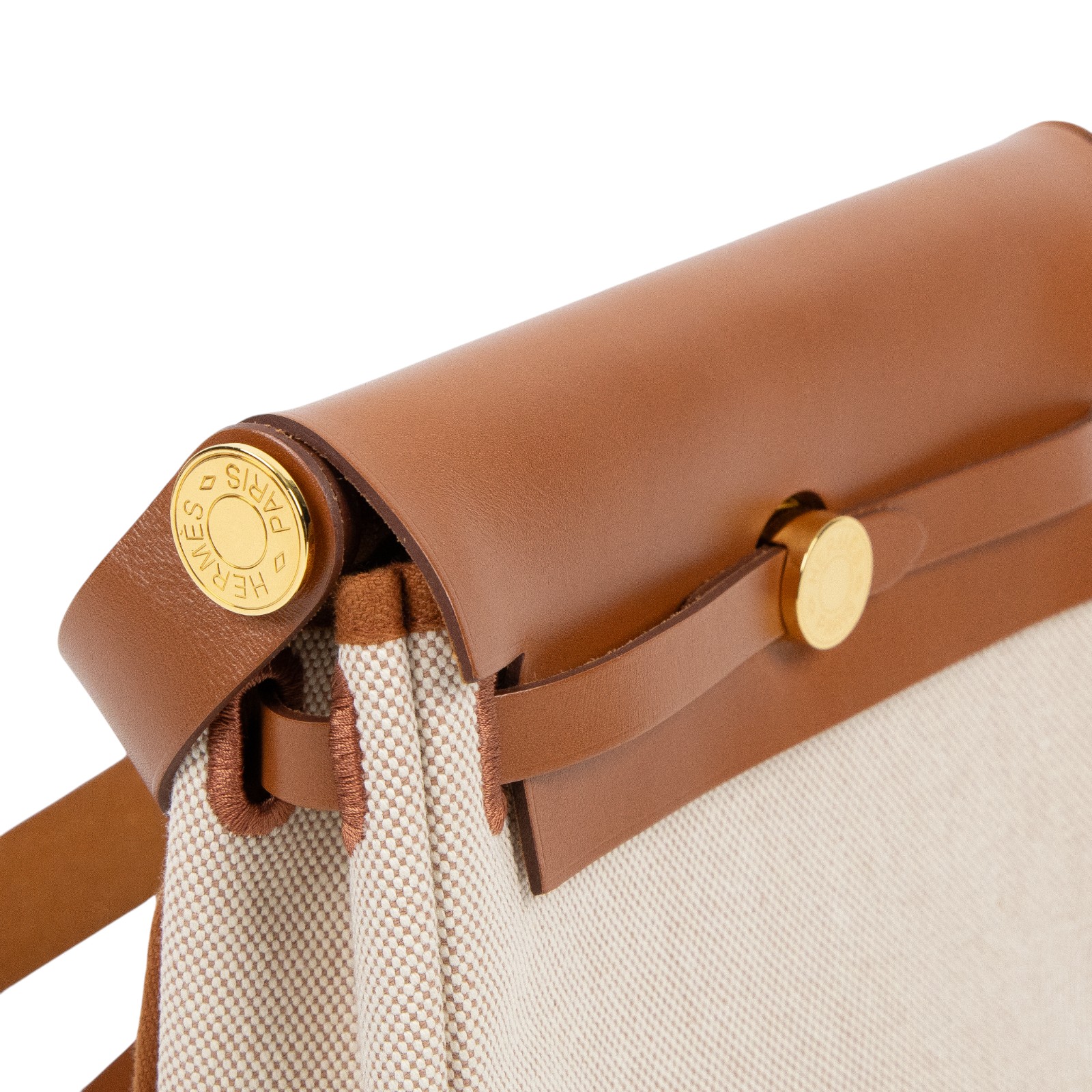 愛馬仕 Hermes Herbag Zip 20 金色五金 棕色 米色 H085414CCAA /WTS009AU  防塵袋/購買證明影本