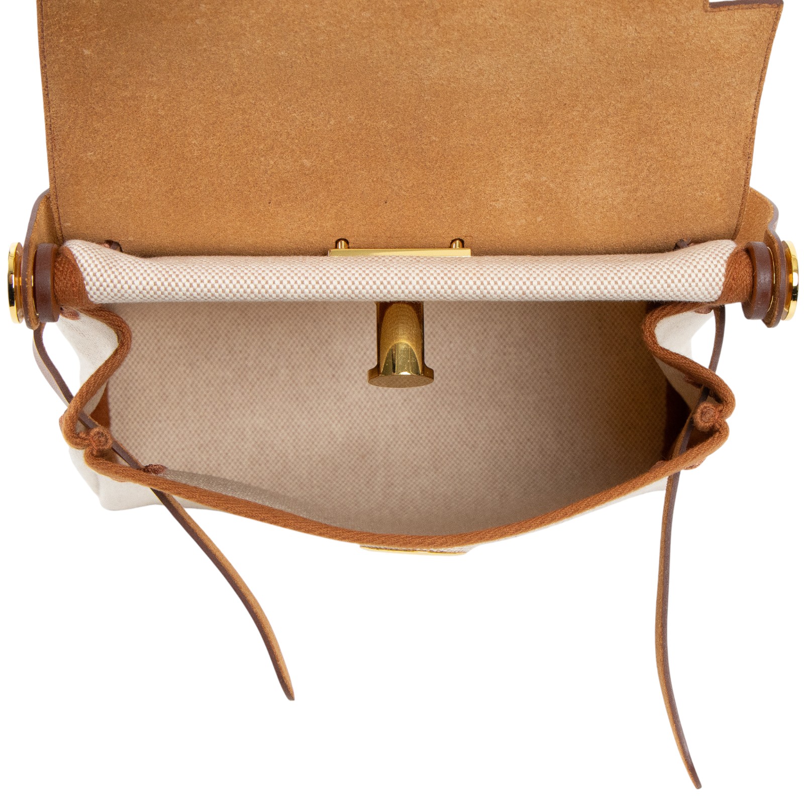 愛馬仕 Hermes Herbag Zip 20 金色五金 棕色 米色 H085414CCAA /WTS009AU  防塵袋/購買證明影本