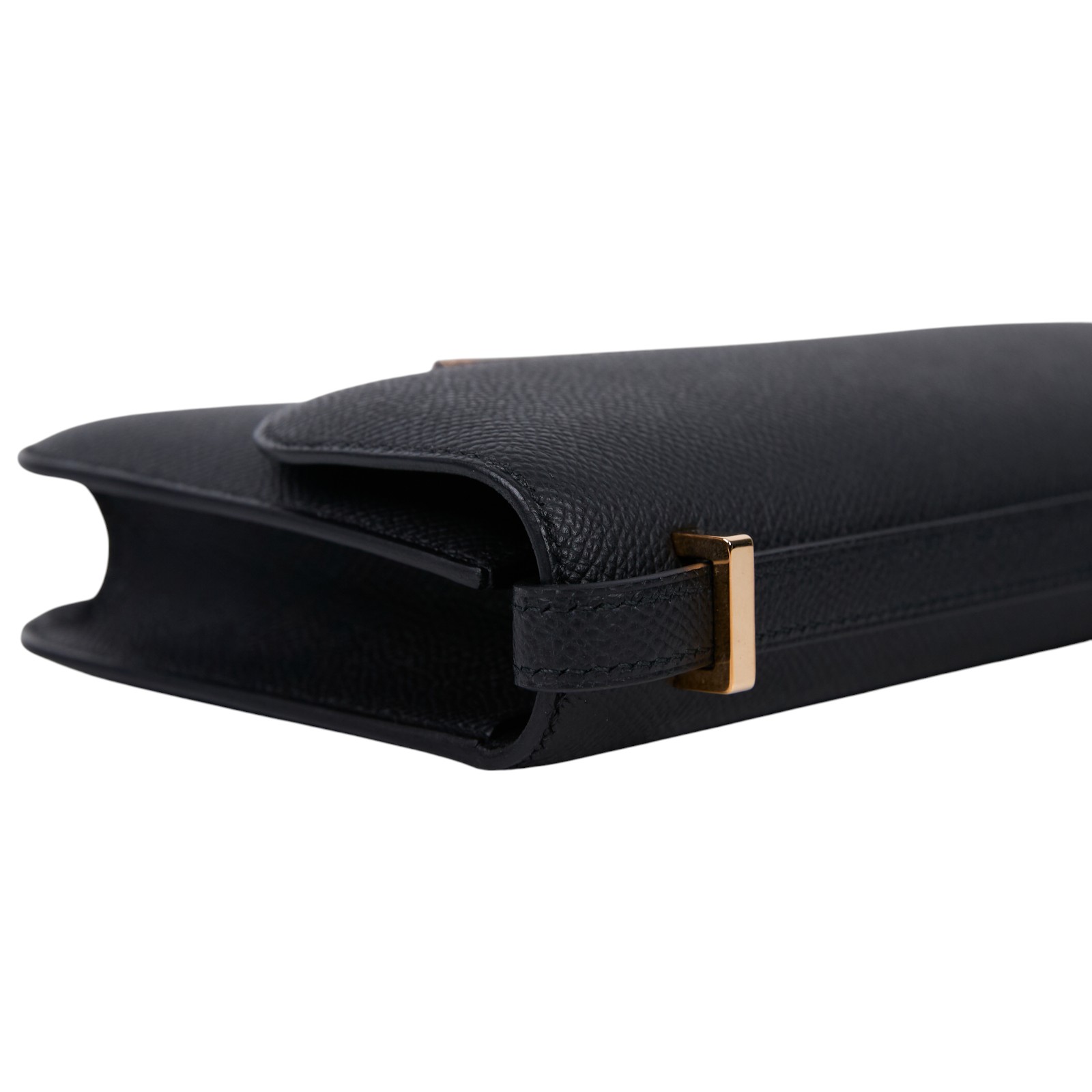 愛馬仕 Hermes Constance 24 Elan 康康包 玫瑰金扣 黑色 H085425CD89 /KPI565MS  防塵袋/背帶/購買證明影本/鏡子