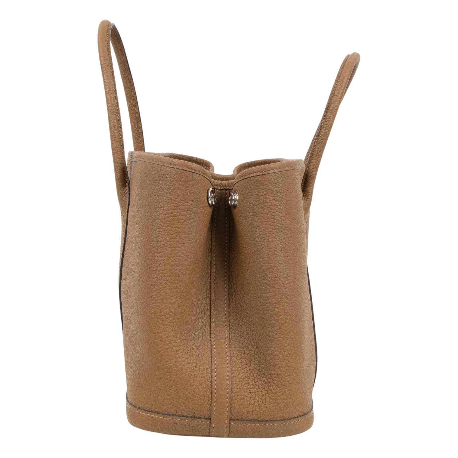 愛馬仕 Hermes Garden Party 花園派對包 30 栗子棕色 銀色五金 H051568CK3G 防塵袋/購買證明影本