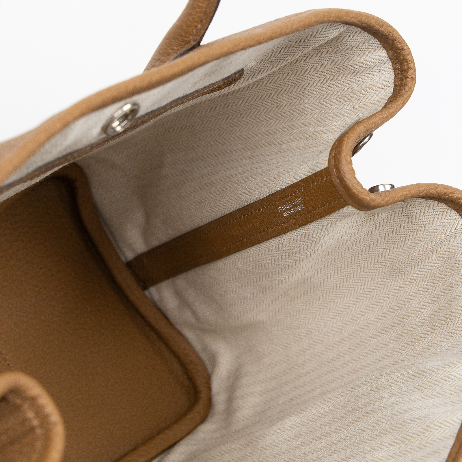 愛馬仕 Hermes Garden Party 花園派對包 30 栗子棕色 銀色五金 H051568CK3G 防塵袋/購買證明影本