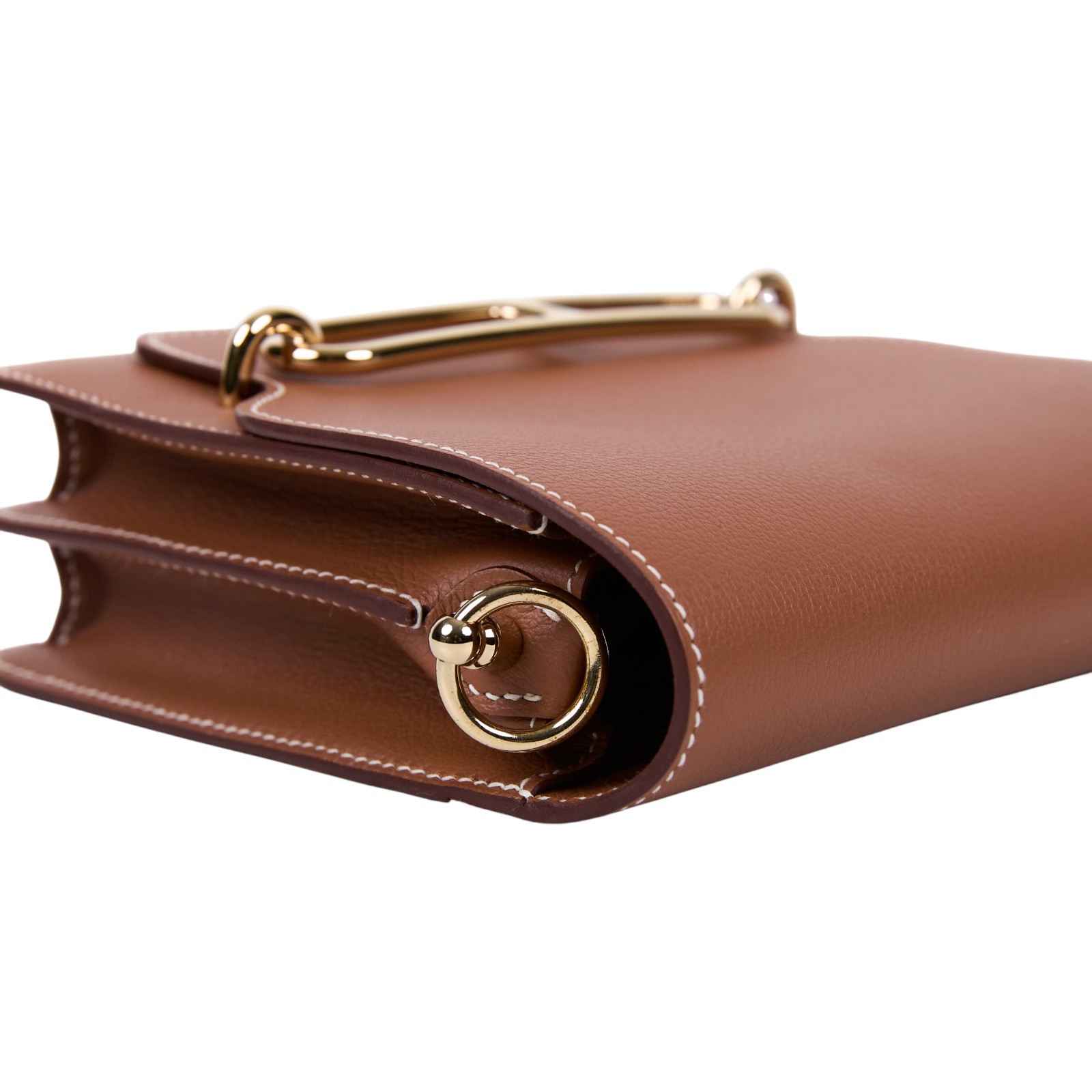 愛馬仕 Hermes Roulis 豬鼻子 斜背包 18 Mini 金色五金 金棕色 H070510CP37 /W HA 849 KA  防塵袋/原廠盒子/購買證明影本