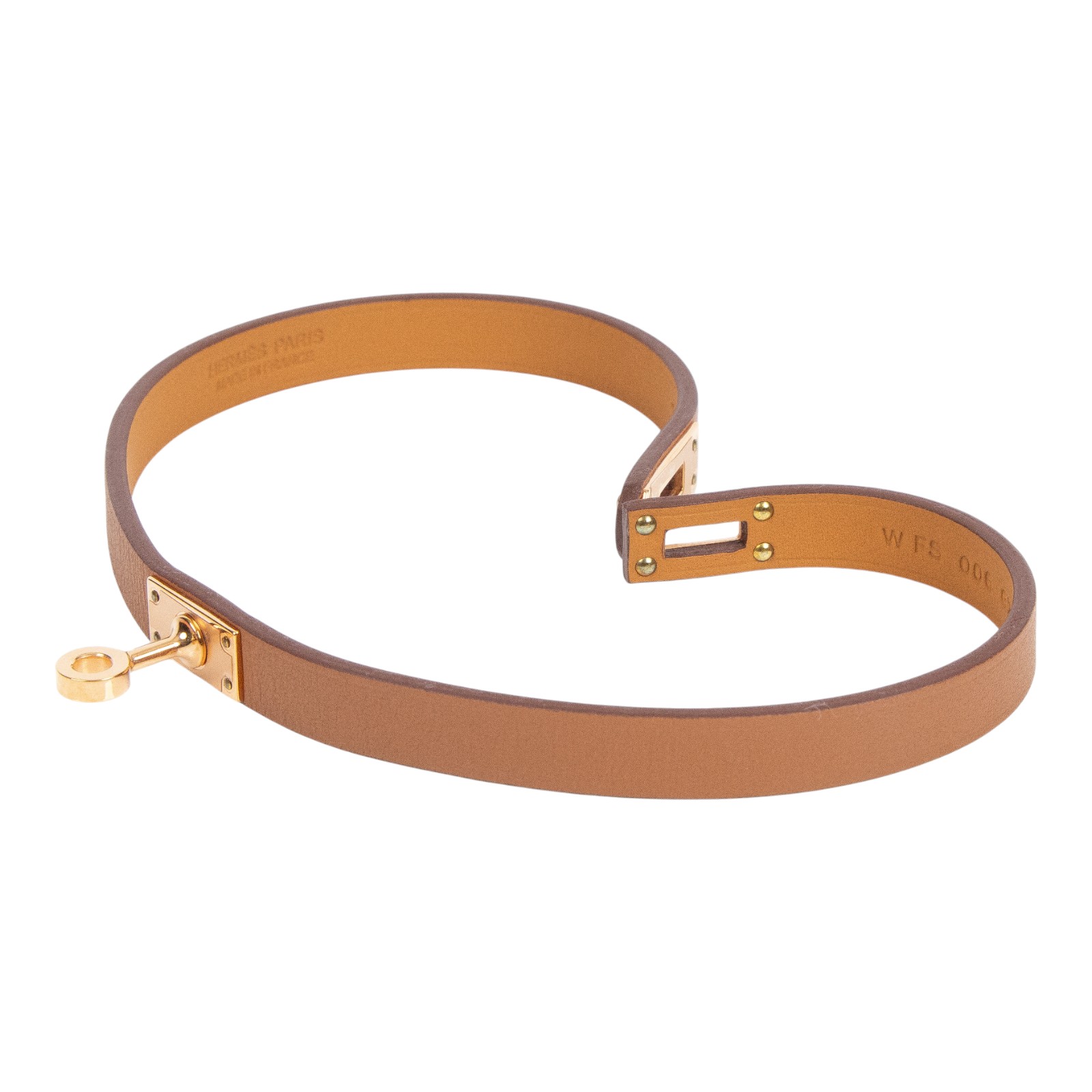 愛馬仕 Hermes Kelly Double Tour 雙圈手環 金棕色 金色五金 H081182CC37T2 /W FS 006 GX  原廠盒子/防塵袋