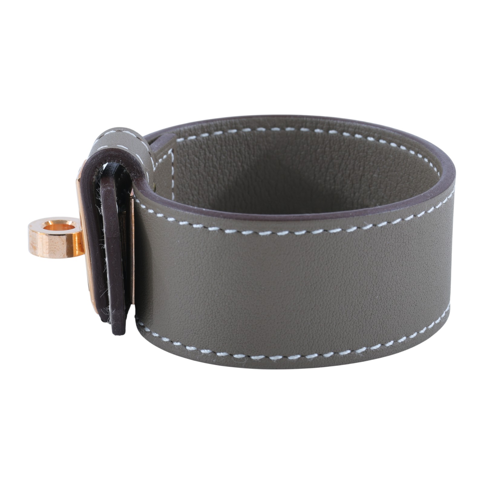 愛馬仕 Hermes Kelly Twist 手環 小型 金色五金 大象灰 H011078CC18T2 B UY 009 TM  原廠盒子/防塵袋