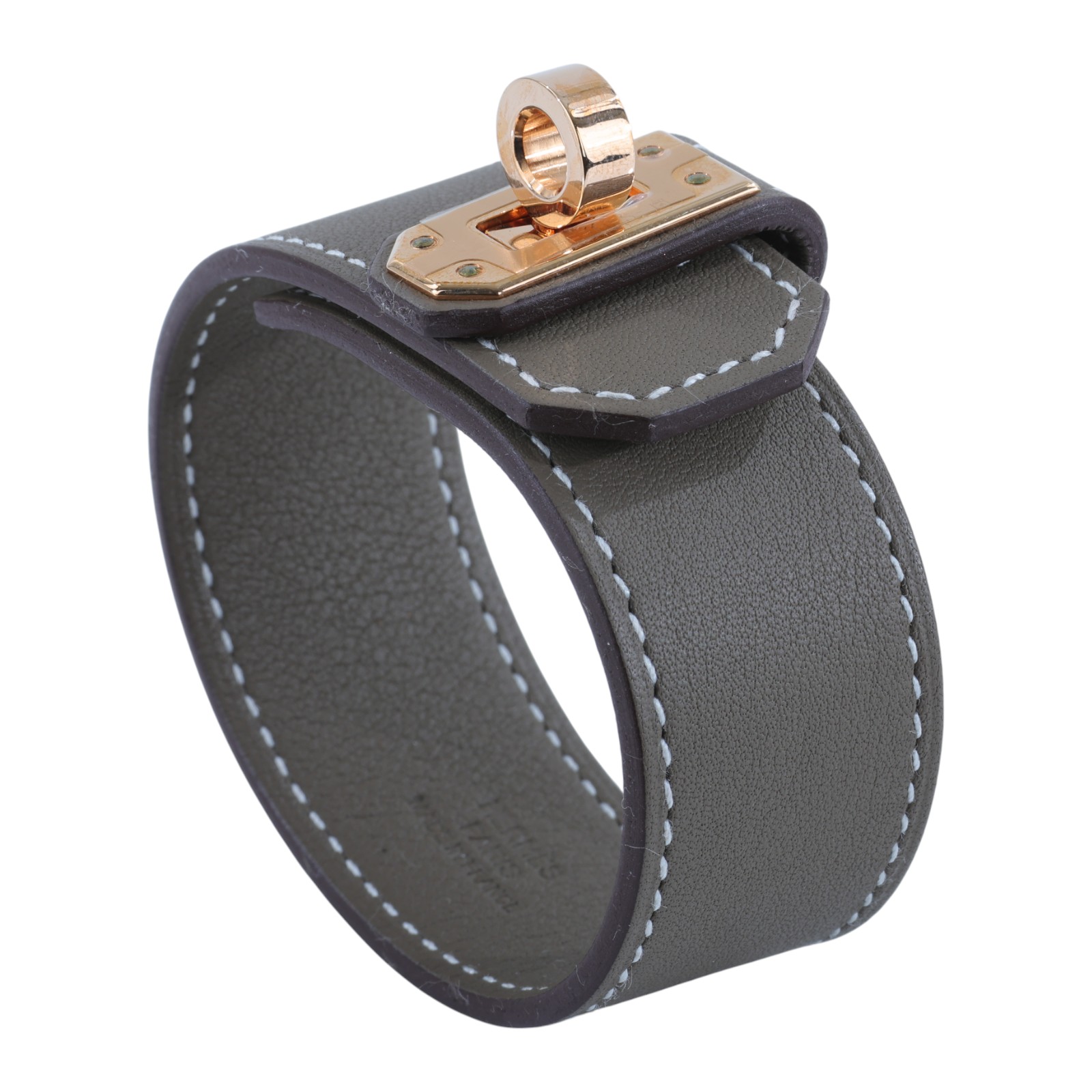 愛馬仕 Hermes Kelly Twist 手環 小型 金色五金 大象灰 H011078CC18T2 B UY 009 TM  原廠盒子/防塵袋