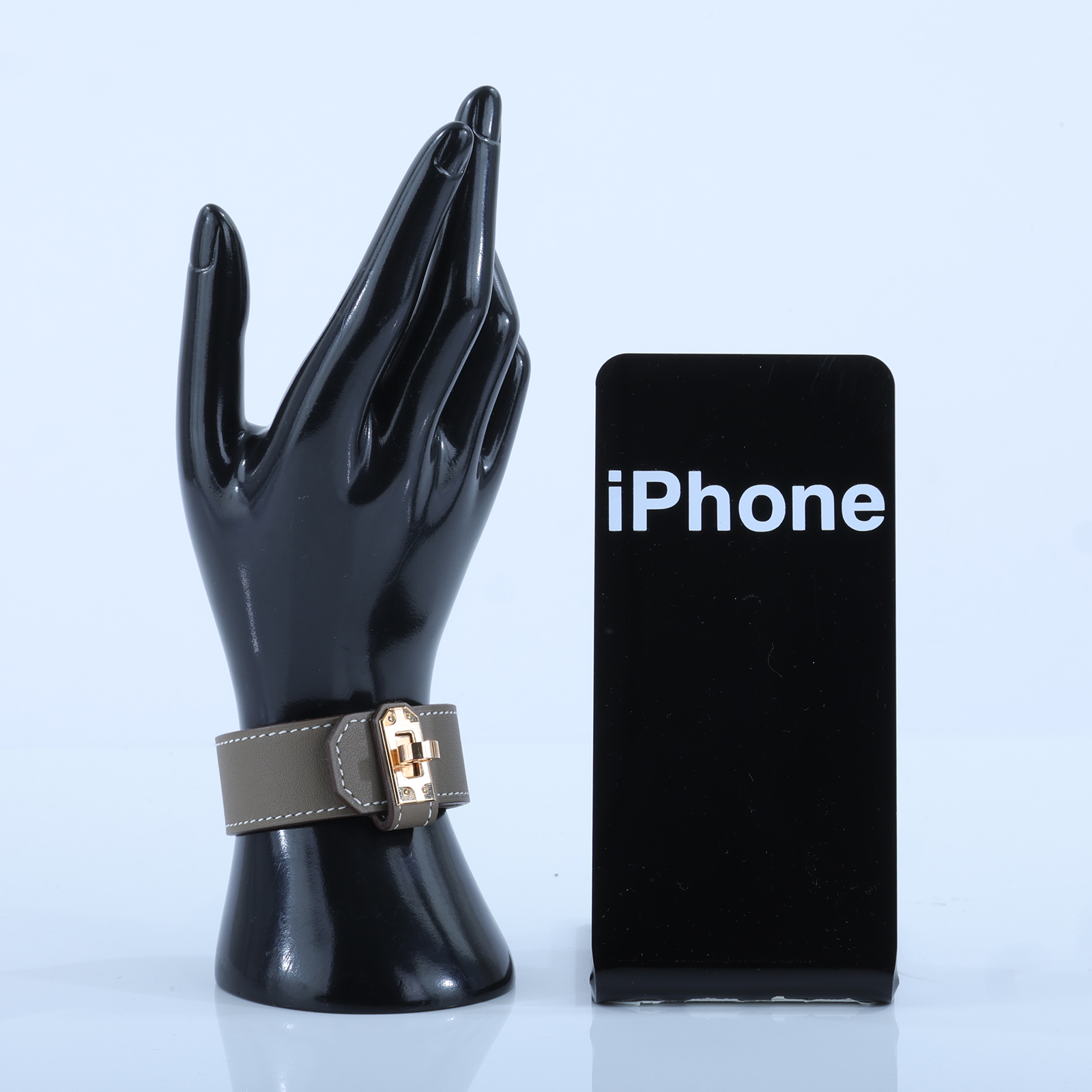 愛馬仕 Hermes Kelly Twist 手環 小型 金色五金 大象灰 H011078CC18T2 B UY 009 TM  原廠盒子/防塵袋