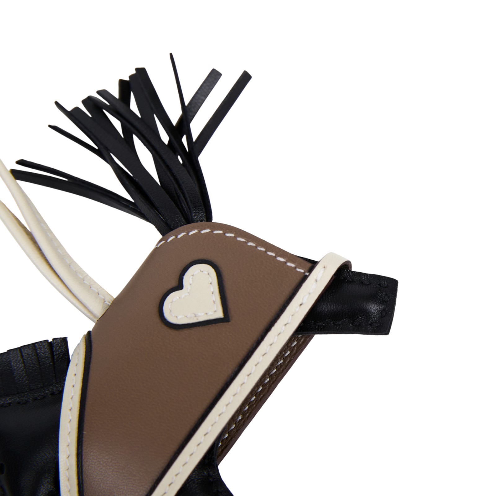 愛馬仕 Hermes Rodeo Robeo Coeur PM 飛馬 吊飾 黑色 奶昔白 大象灰 H086714CAAD K AM 004 UH  無附屬品