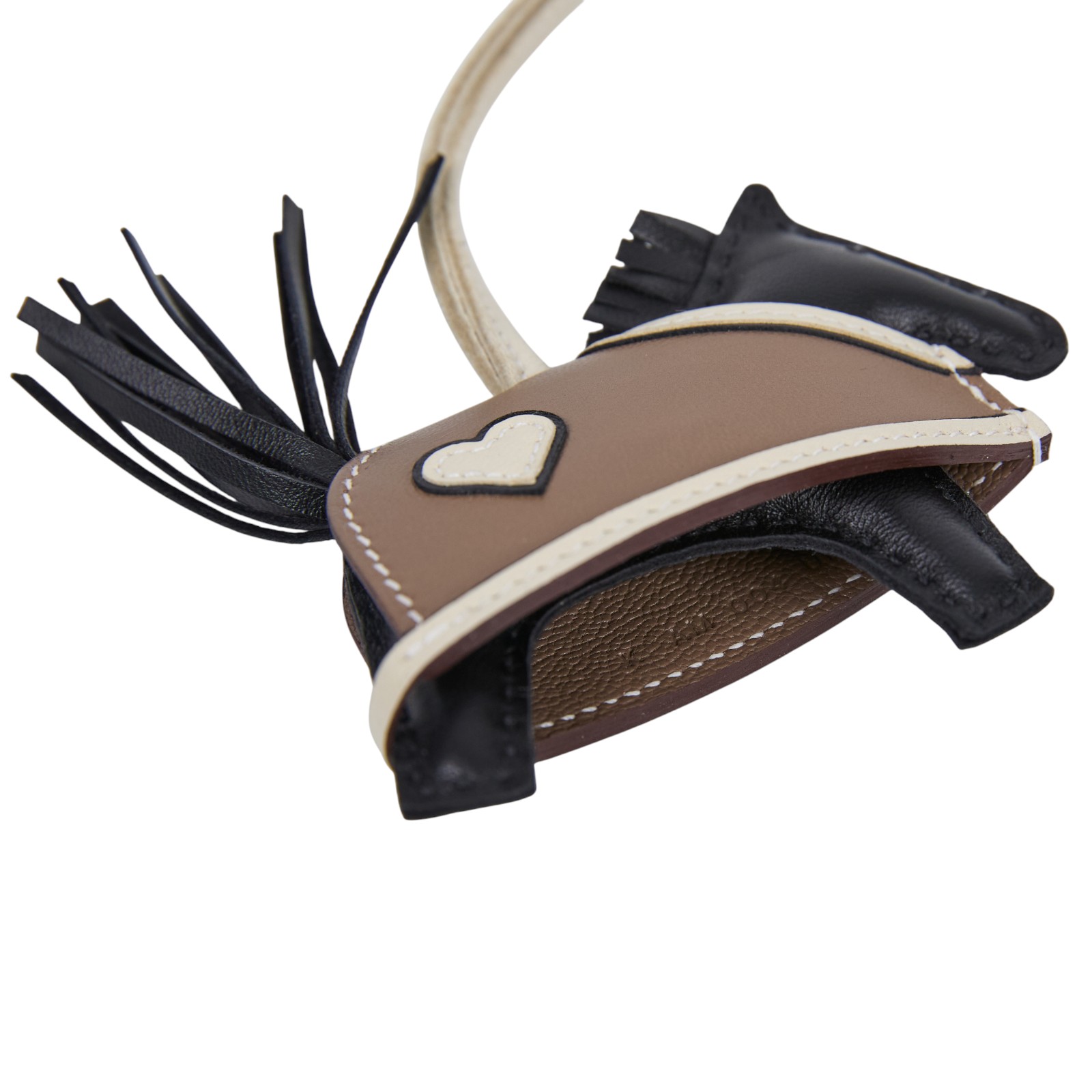 愛馬仕 Hermes Rodeo Robeo Coeur PM 飛馬 吊飾 黑色 奶昔白 大象灰 H086714CAAD K AM 004 UH  無附屬品