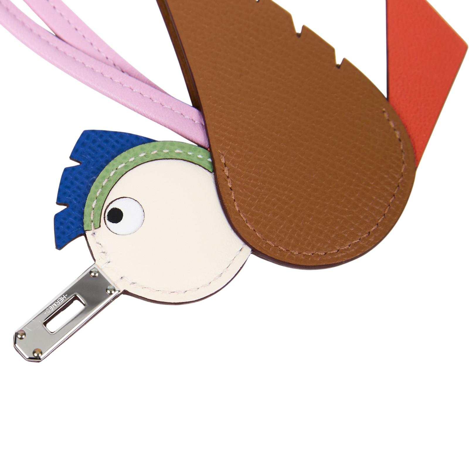 愛馬仕 Hermes Birdy 吊飾  K SI 003 DB K刻 布穀鳥KELLY釦吊飾 無附屬品