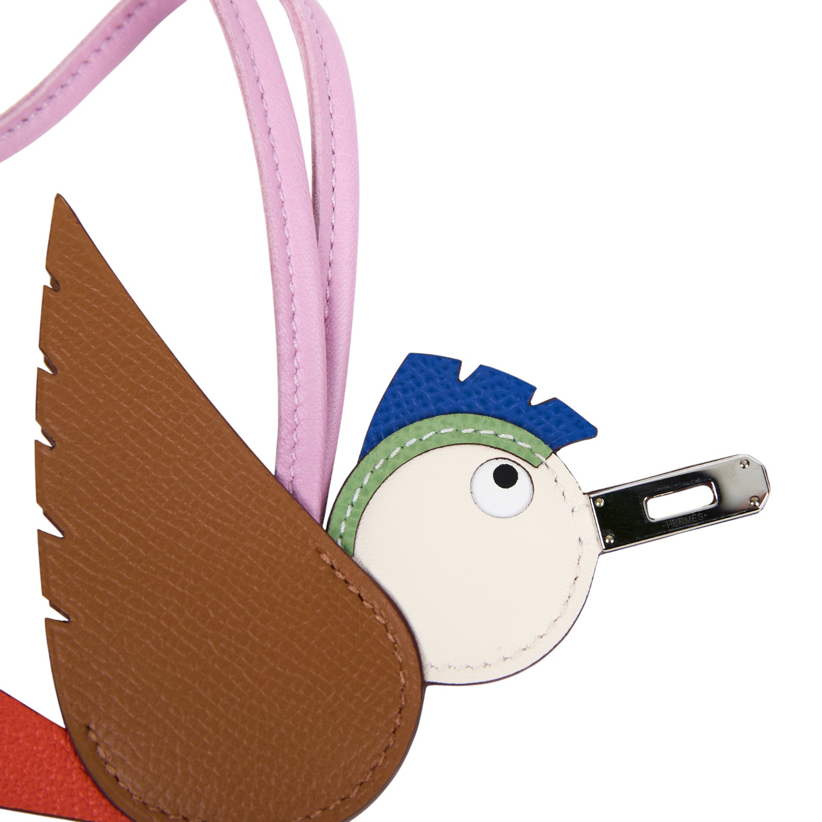 愛馬仕 Hermes Birdy 吊飾  K SI 003 DB K刻 布穀鳥KELLY釦吊飾 無附屬品