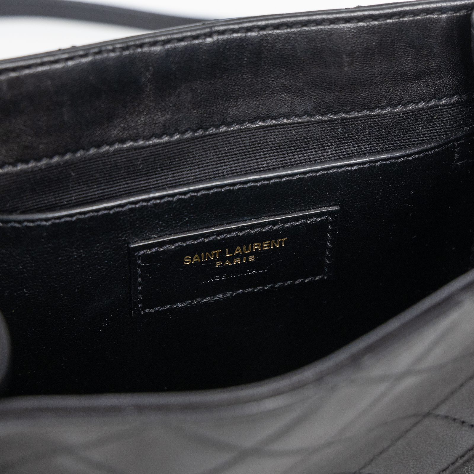 聖羅蘭 YSL SAINT LAURENT Nolia 小羊皮 迷你 手袋 肩背包 金色五金 6727381EL07 黑NOLITA MINI 原廠盒子/防塵袋