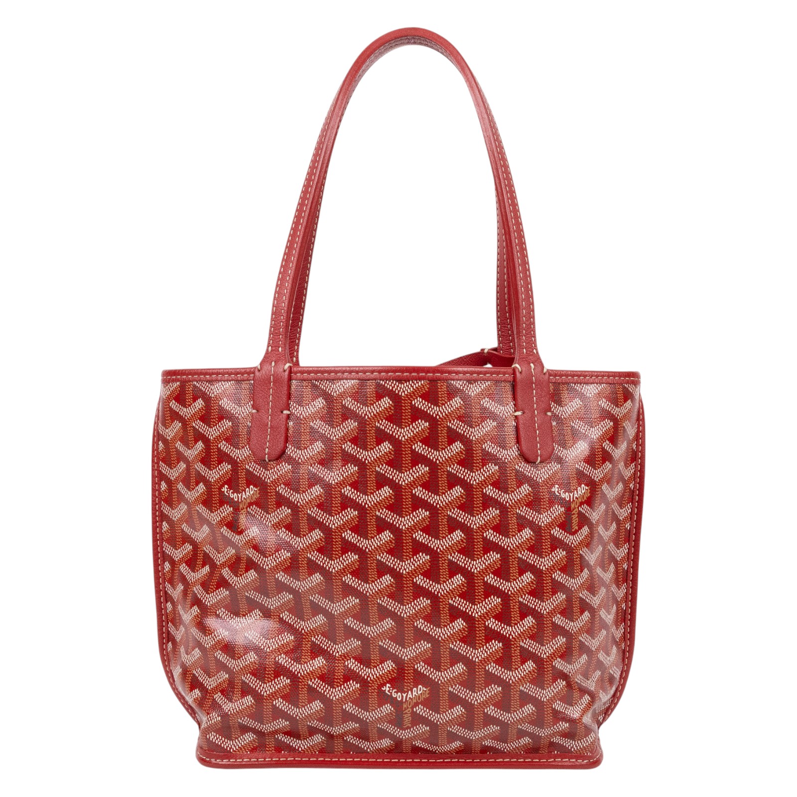 高雅德 GOYARD Anjou Mini Bag 托特包 ANJOUSMINCG 紅 ANJOU MINI 防塵袋/小卡/內袋