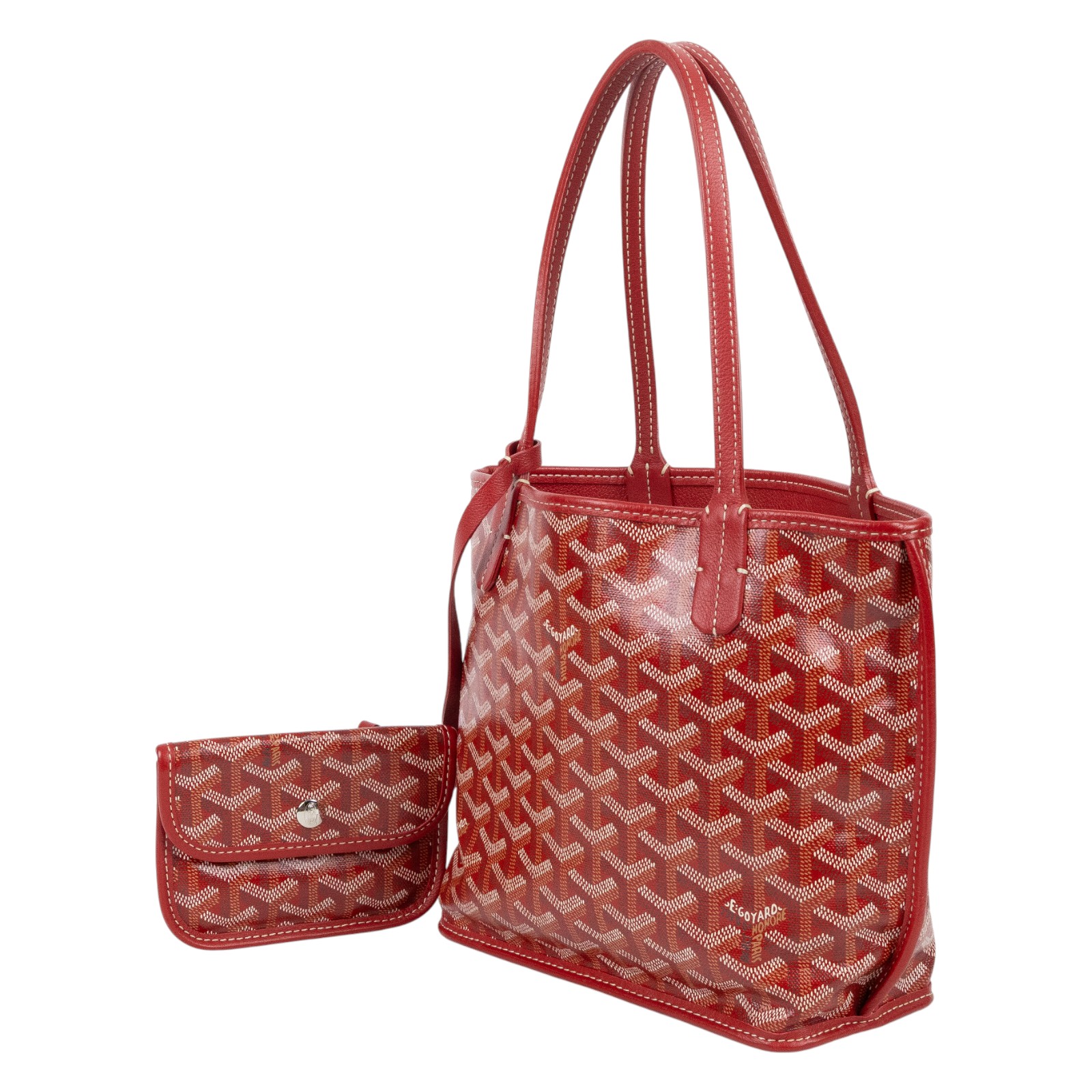 高雅德 GOYARD Anjou Mini Bag 托特包 ANJOUSMINCG 紅 ANJOU MINI 防塵袋/小卡/內袋