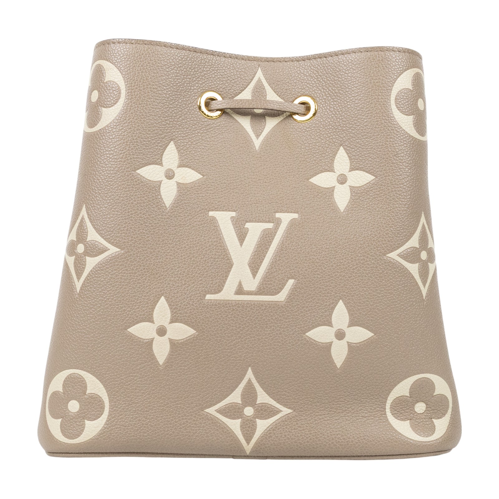 路易威登 LOUIS VUITTON NéoNoé MM 雙色 束口水桶包 M45555 晶片款 斑鳩灰NEONOE MM 防塵袋/內袋/購買證明正本/背帶