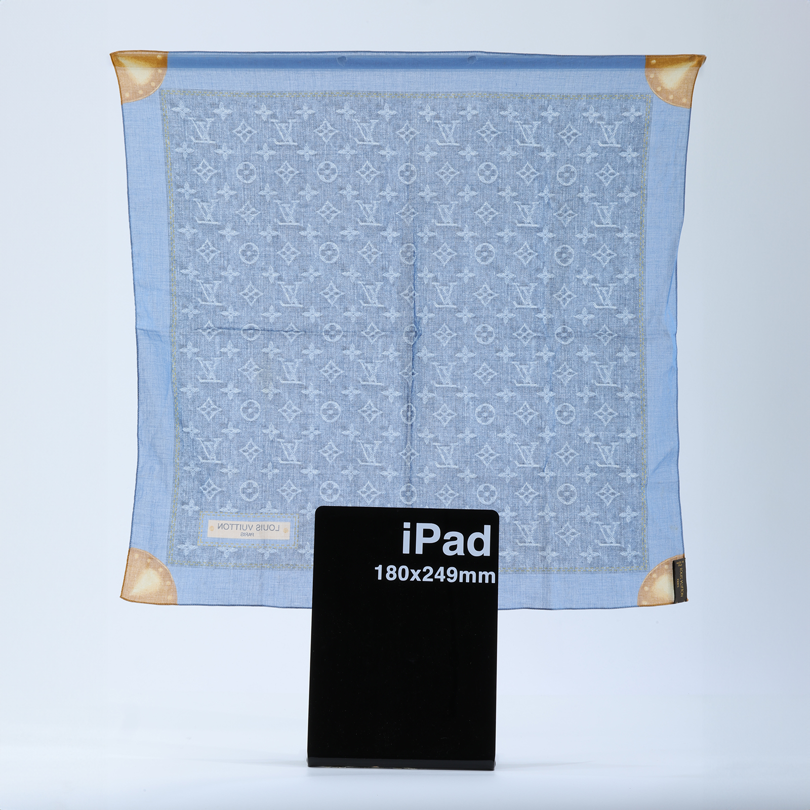 路易威登 LOUIS VUITTON Monogram 老花 絲巾 M71896 單寧圖案方巾 無附屬品