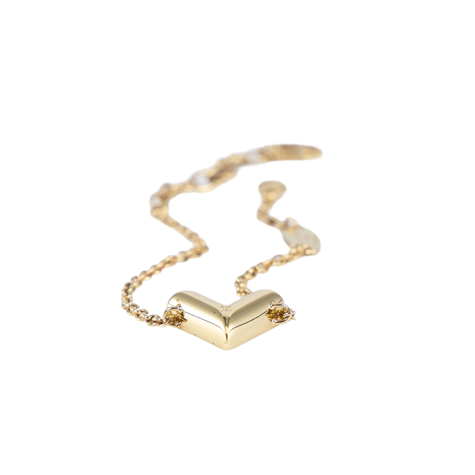 路易威登 LOUIS VUITTON Essential V 手鍊 金色 M61084 金ESSENTIAL V手鍊 原廠盒子/防塵袋