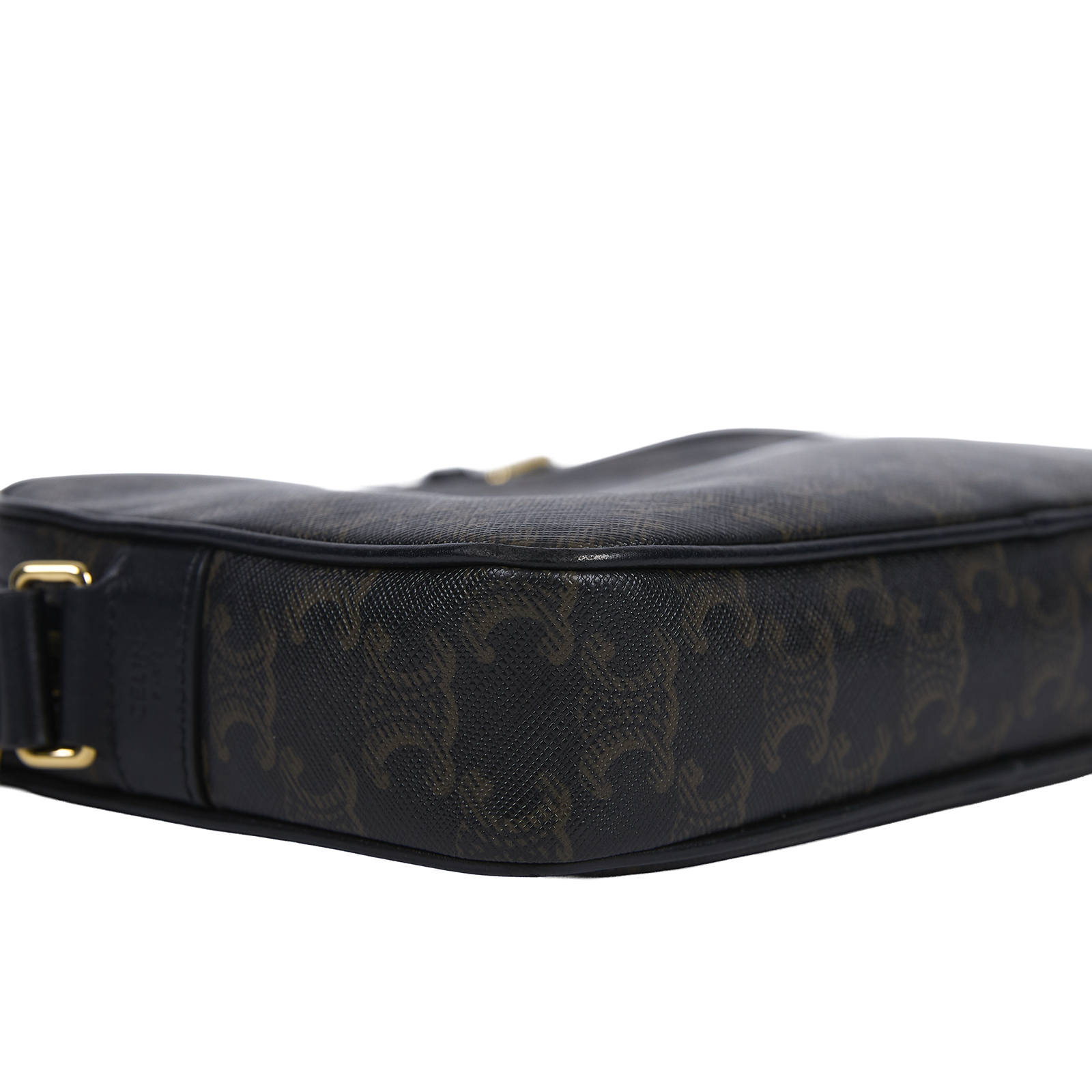 思琳 CELINE 標誌印花 郵差包 中型 194502EJG 棕凱旋門相機包 防塵袋