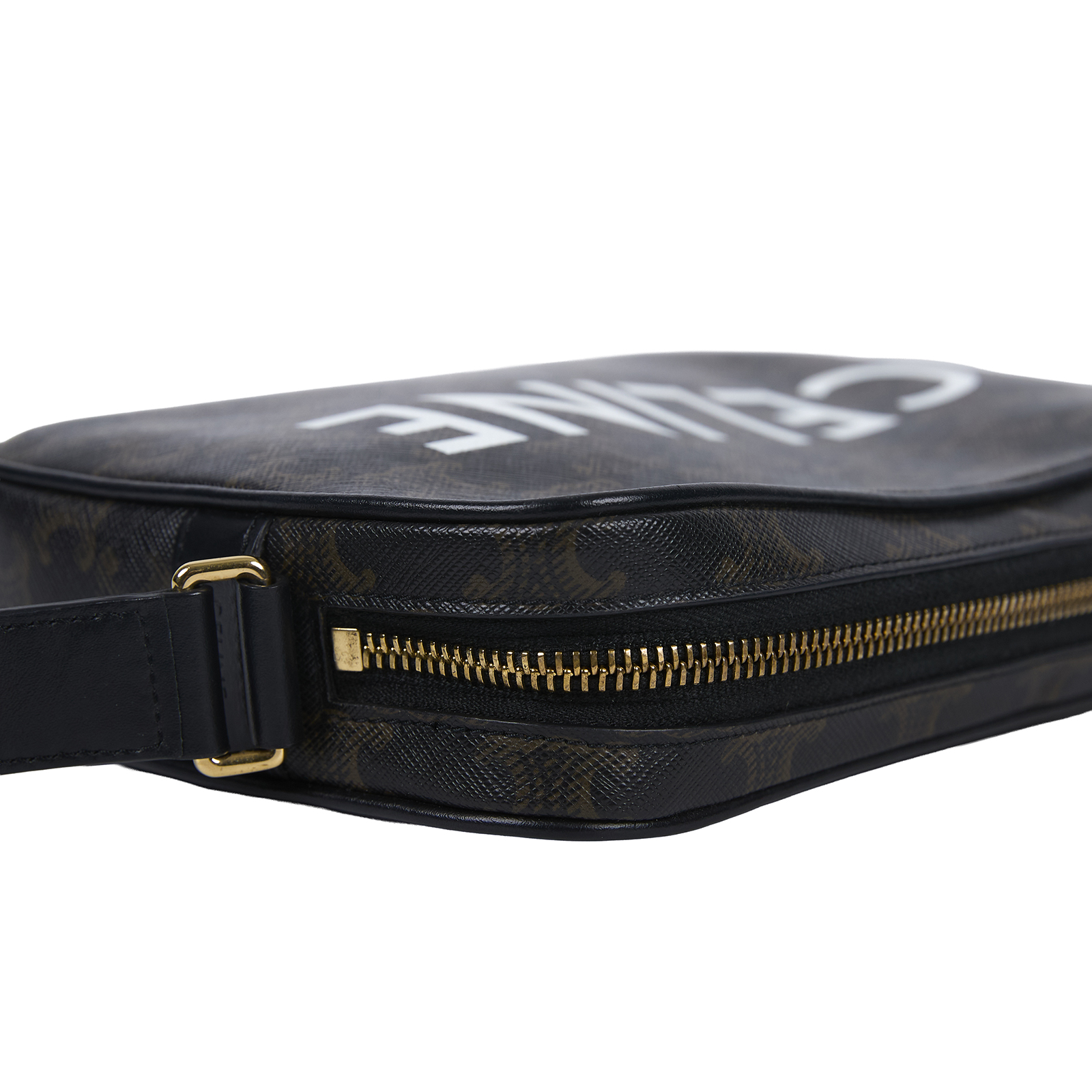 思琳 CELINE 標誌印花 郵差包 中型 194502EJG 棕凱旋門相機包 防塵袋