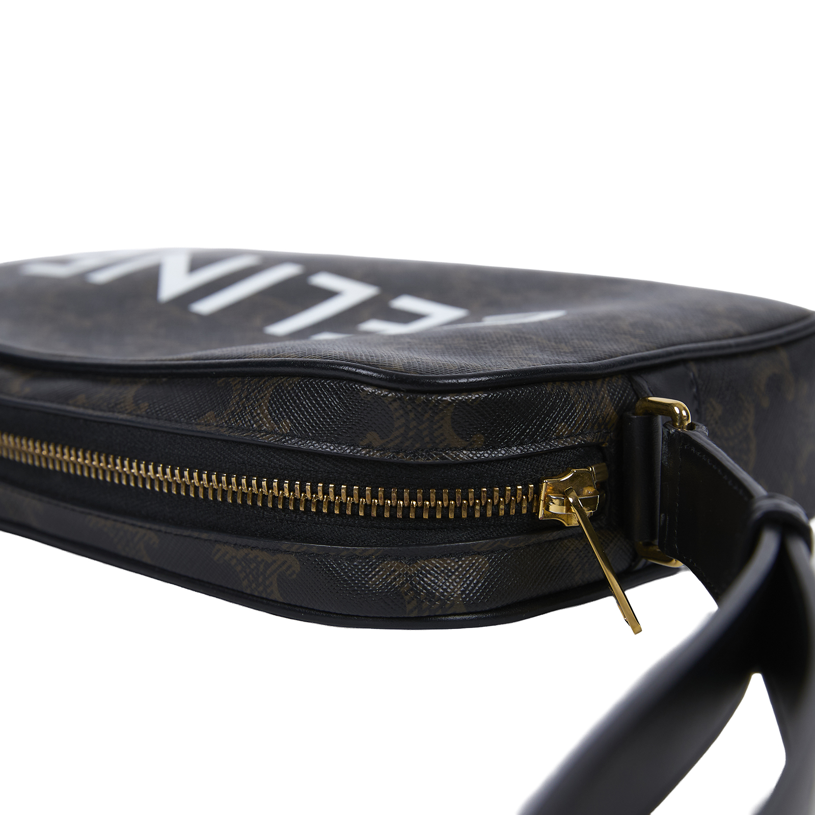 思琳 CELINE 標誌印花 郵差包 中型 194502EJG 棕凱旋門相機包 防塵袋