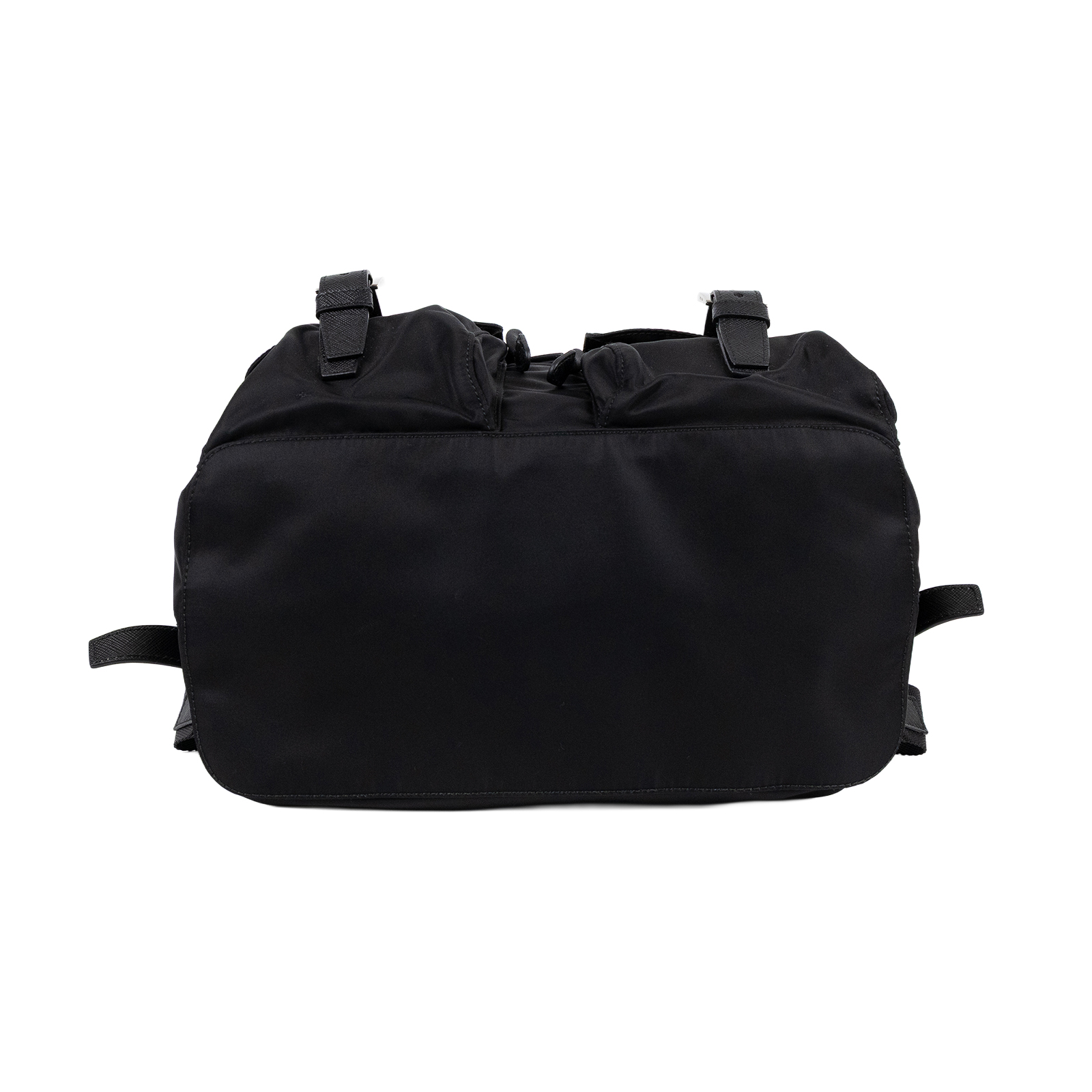 普拉達 PRADA Re-Nylon 中型 背囊 連化妝袋 1BZ811_RV44 黑尼龍後背包 防塵袋