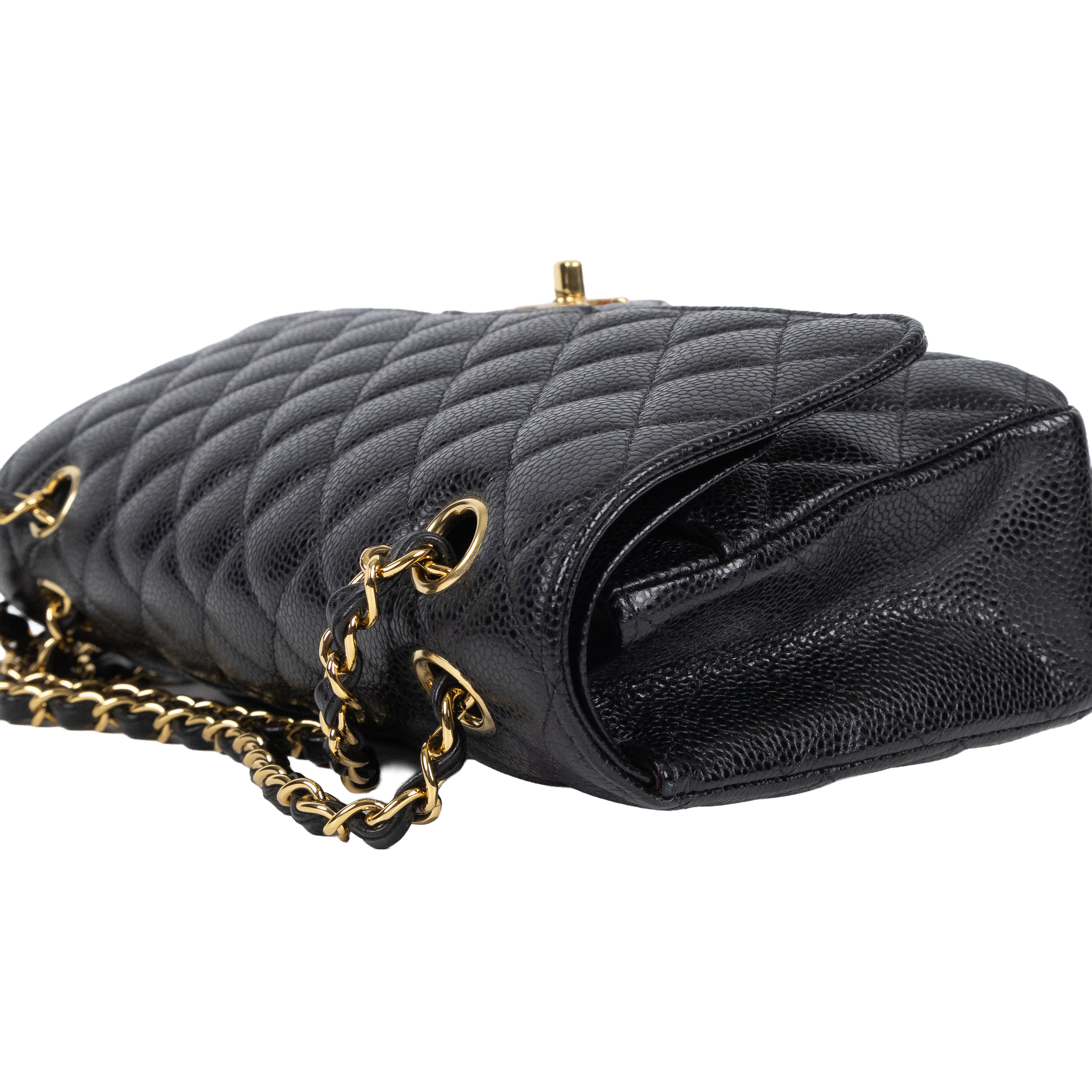 香奈兒 CHANEL CF 經典 11.12 口蓋包 A01112 Y01864 29開黑金荔枝COCO25 原廠盒子/保證卡/防塵袋/購買證明正本