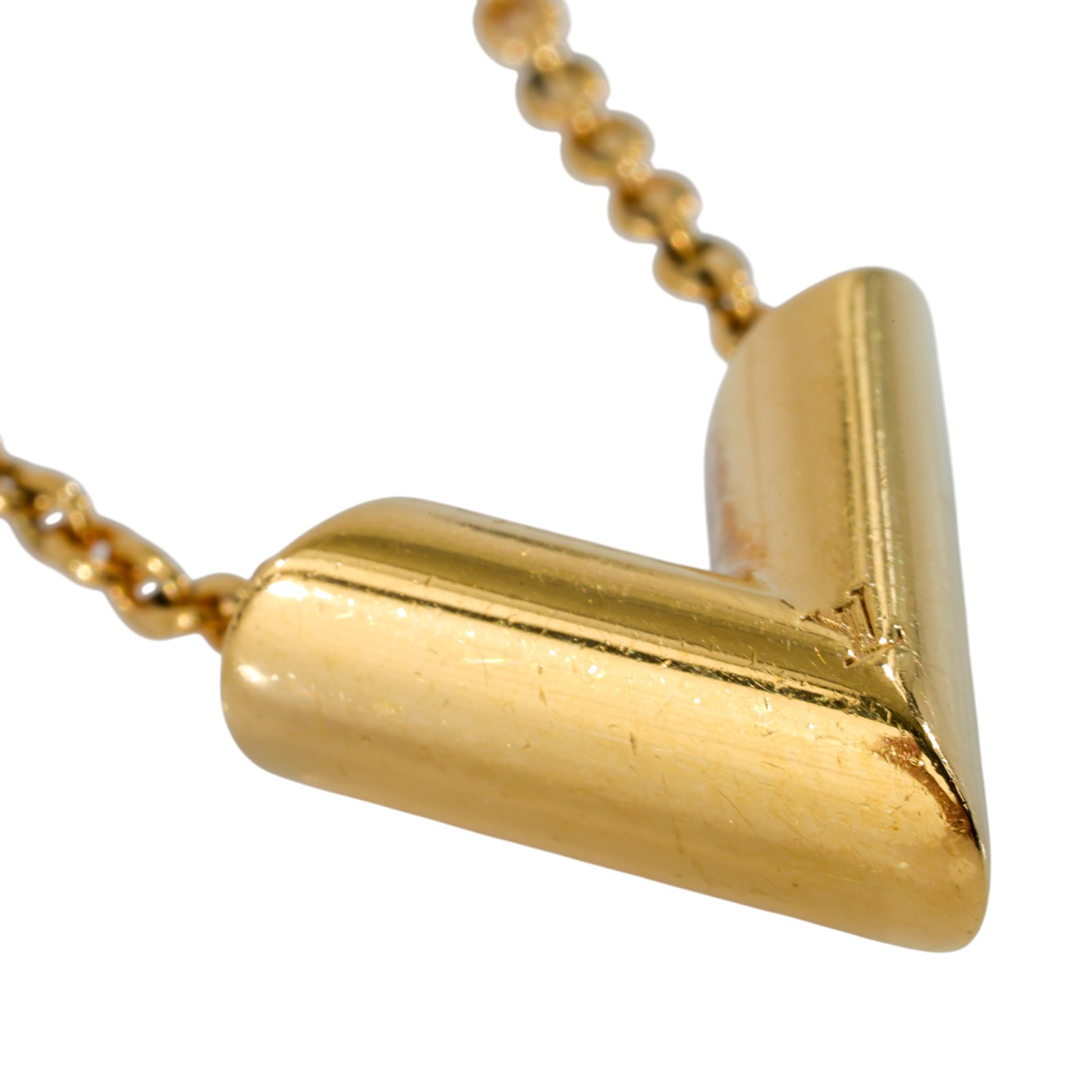 路易威登 LOUIS VUITTON Essential V 項鏈 金屬色 M61083 金色ESSENTIAL V項鍊 防塵袋/原廠盒子