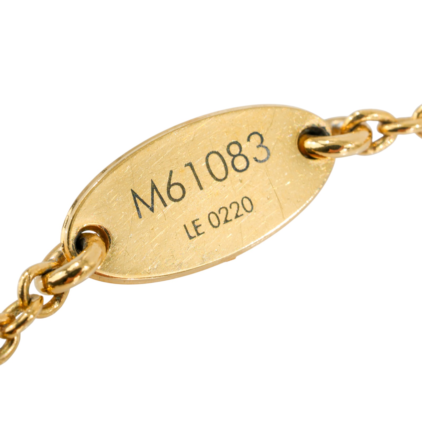 路易威登 LOUIS VUITTON Essential V 項鏈 金屬色 M61083 金色ESSENTIAL V項鍊 防塵袋/原廠盒子