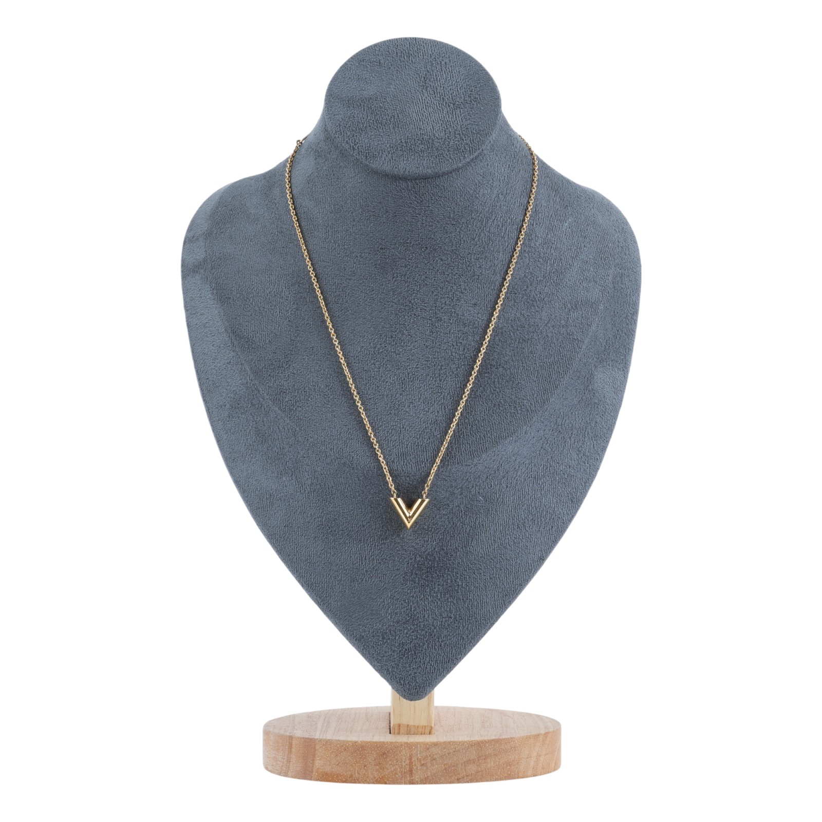 路易威登 LOUIS VUITTON Essential V 項鏈 金屬色 M61083 金色ESSENTIAL V項鍊 防塵袋/原廠盒子