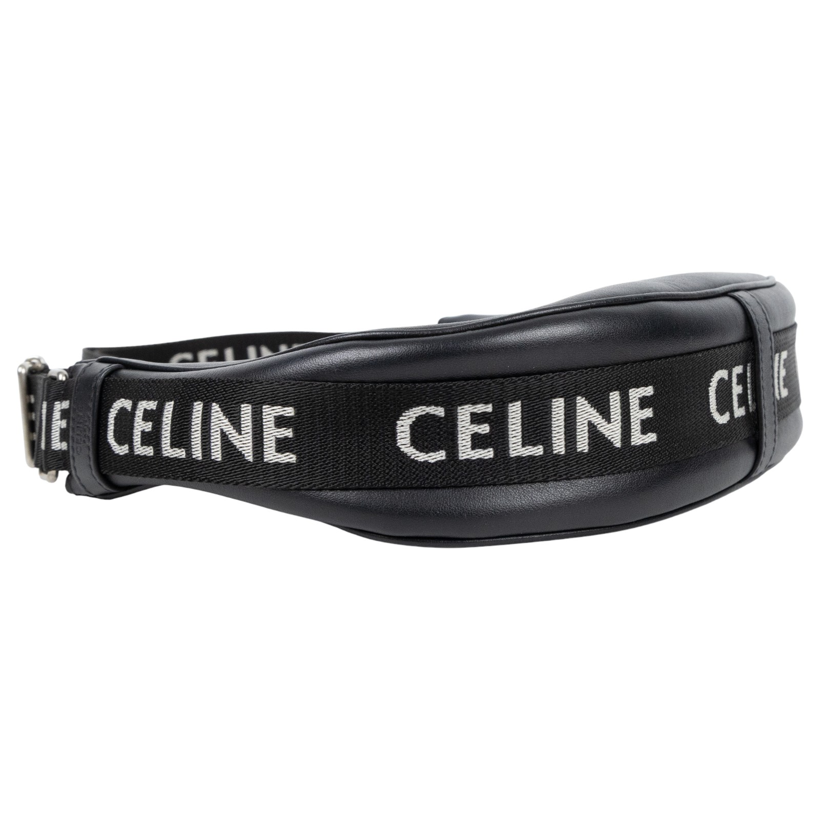 思琳 CELINE Ava 中型 肩背 手提包 196963DGQ 黑拼CELINE 帆布背帶AVA MEDIUM HOBO 防塵袋