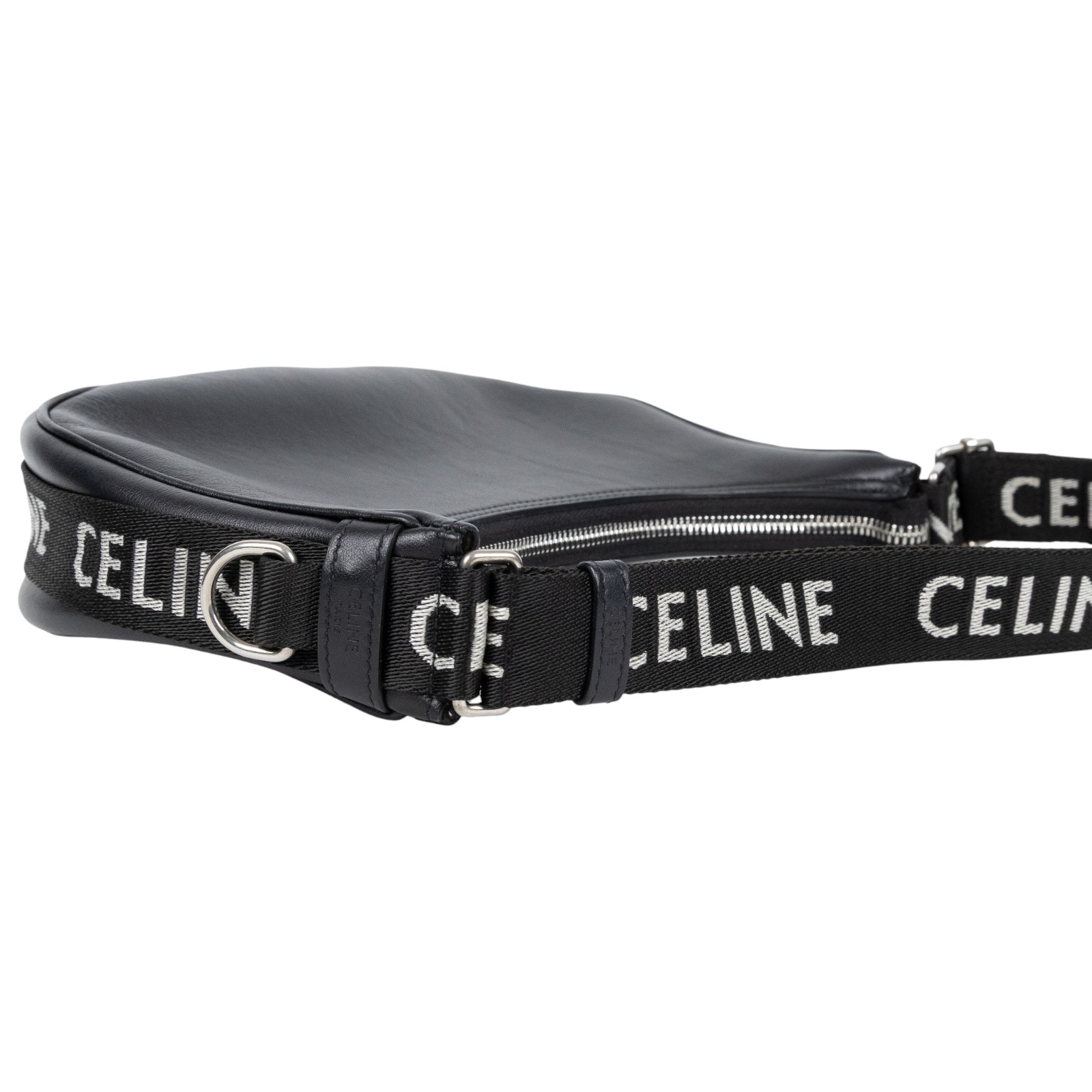 思琳 CELINE Ava 中型 肩背 手提包 196963DGQ 黑拼CELINE 帆布背帶AVA MEDIUM HOBO 防塵袋