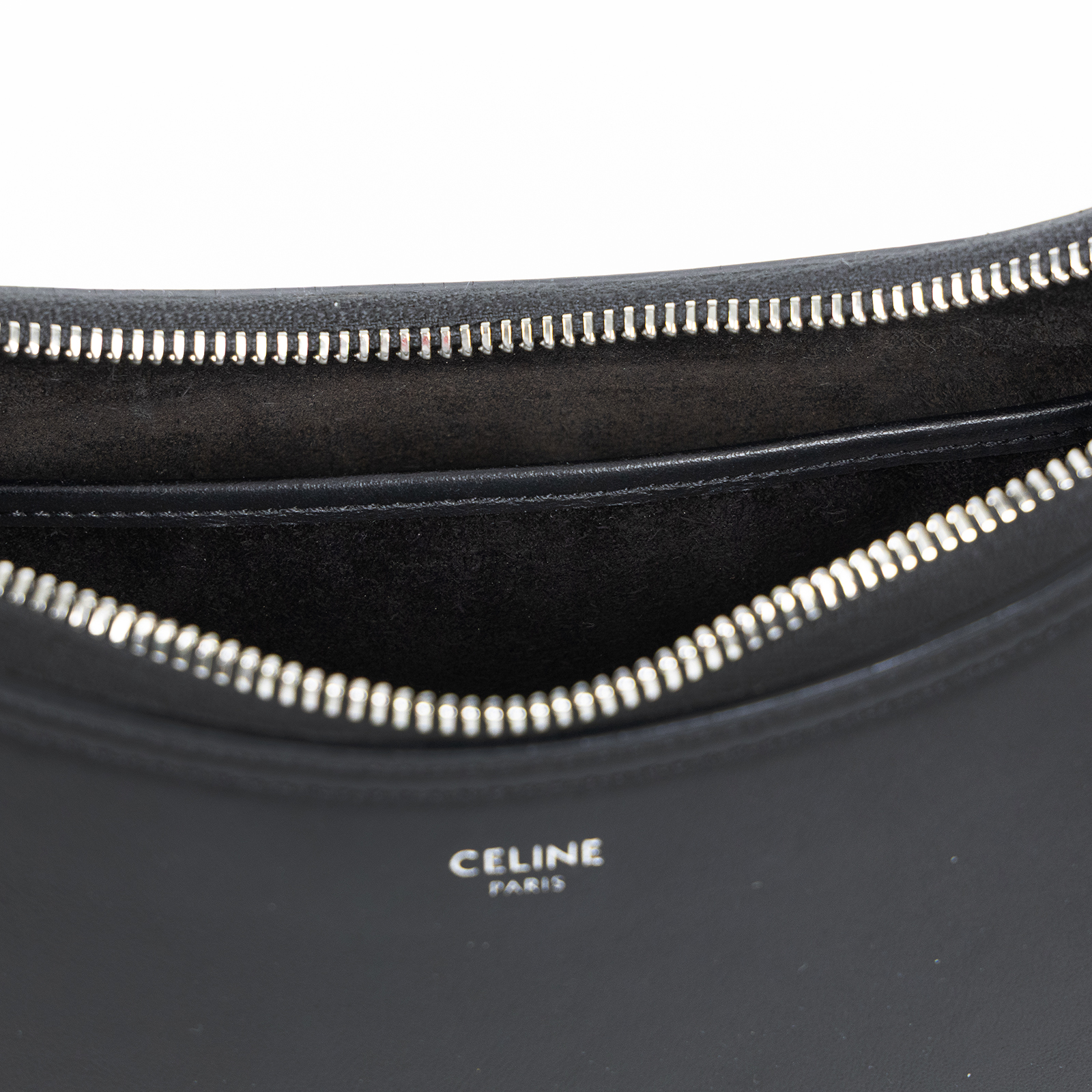 思琳 CELINE Ava 中型 肩背 手提包 196963DGQ 黑拼CELINE 帆布背帶AVA MEDIUM HOBO 防塵袋