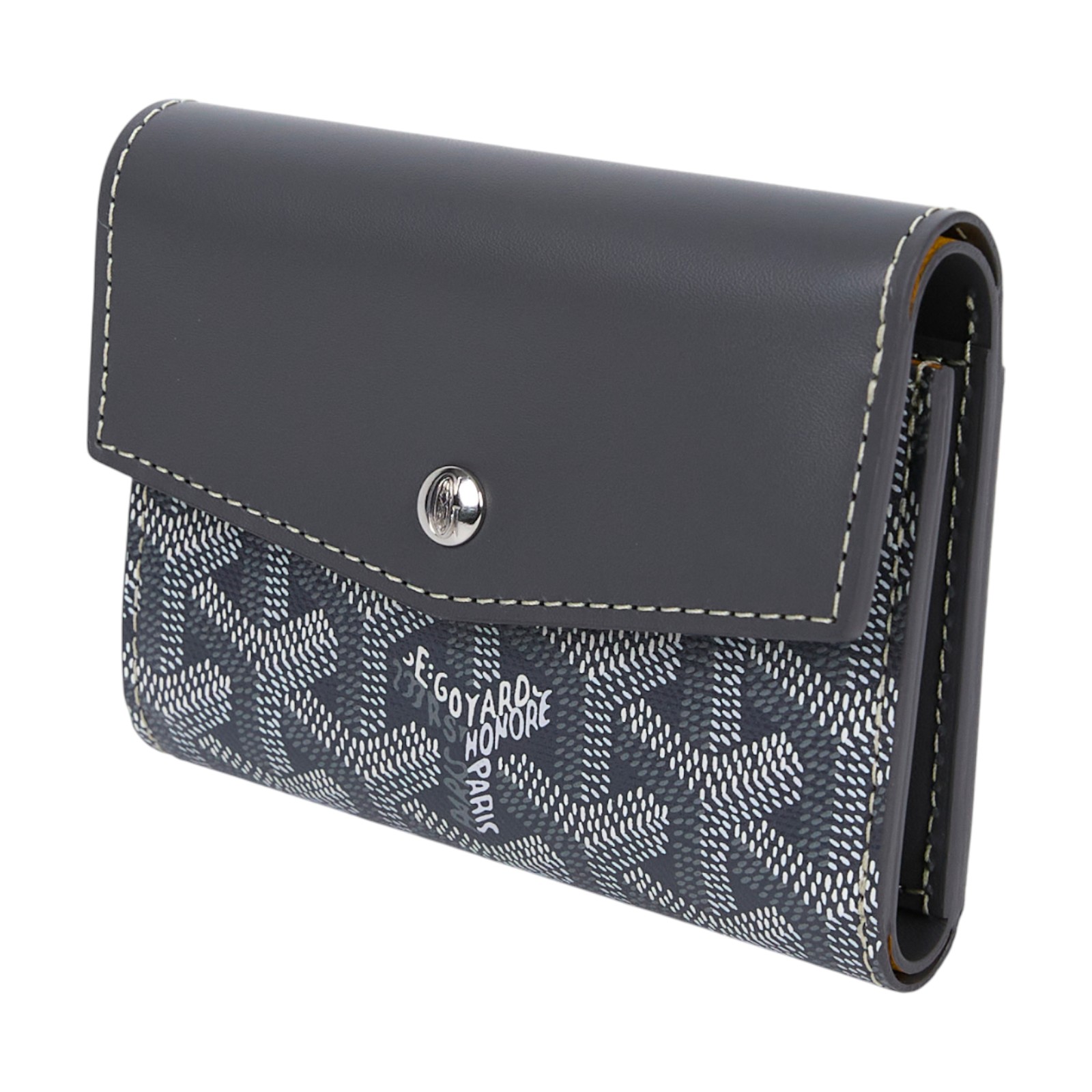 高雅德 GOYARD Saint Gabriel 錢包 三折 短夾 STGABRPMLTY Saint Gabriel灰三折短夾 原廠盒子