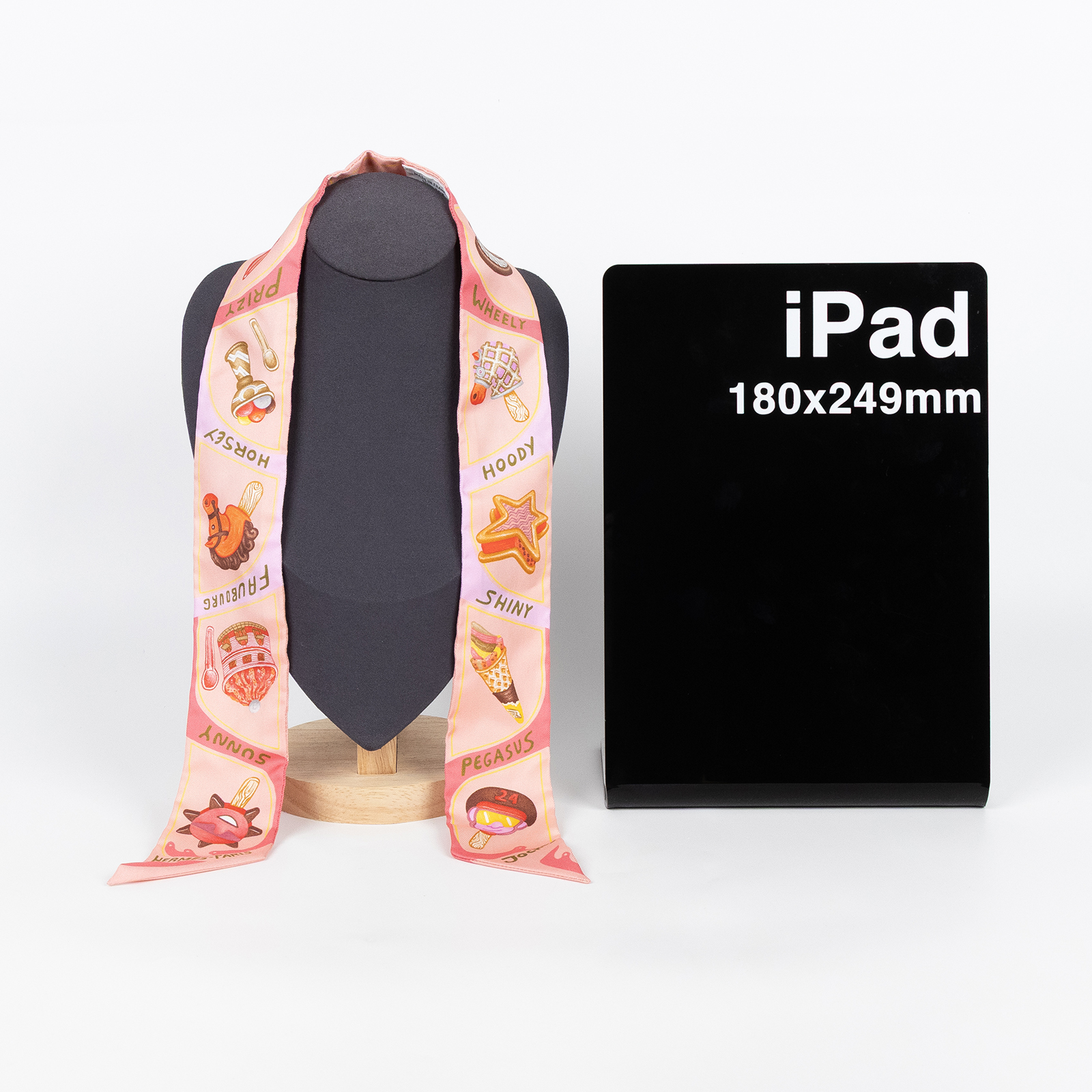 愛馬仕 Hermes Funny Ice Cream Twilly 絲巾 粉色 珊瑚色 小雞黃色 H064109Sv04   原廠盒子/購買證明正本