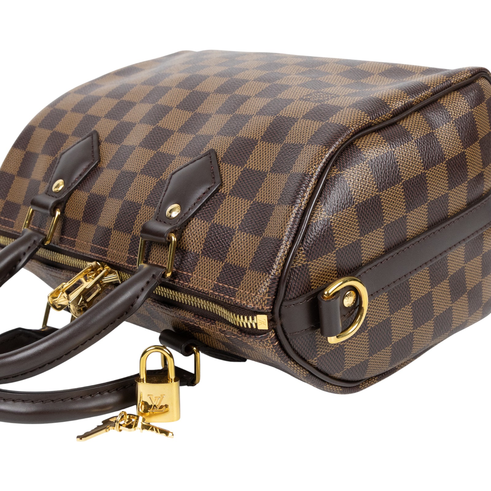路易威登 LOUIS VUITTON Speedy Bandoulière 25  波士頓包 手提包 棕棋盤格 N40575 晶片款  原廠盒子/防塵袋/購買證明正本/鎖組/背帶