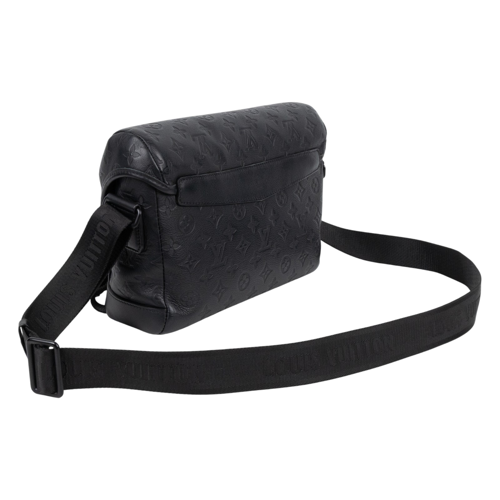 路易威登 LOUIS VUITTON Messenger Voyager PM 肩背 郵差包 黑色 M25121 晶片款  無附屬品