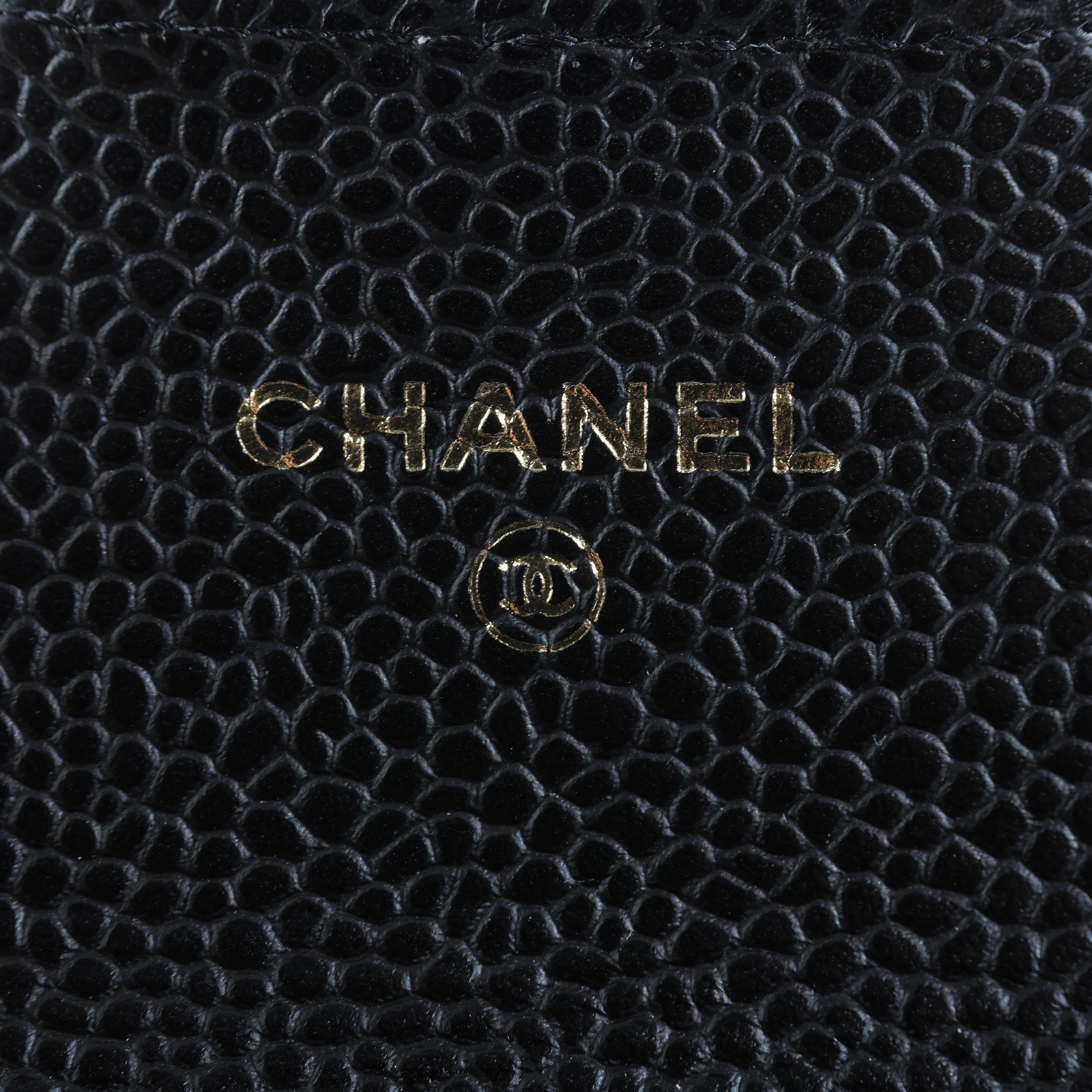 香奈兒 CHANEL 經典口蓋卡片夾 AP0214 31開黑金荔枝單層卡包 原廠盒子/防塵袋/保證卡