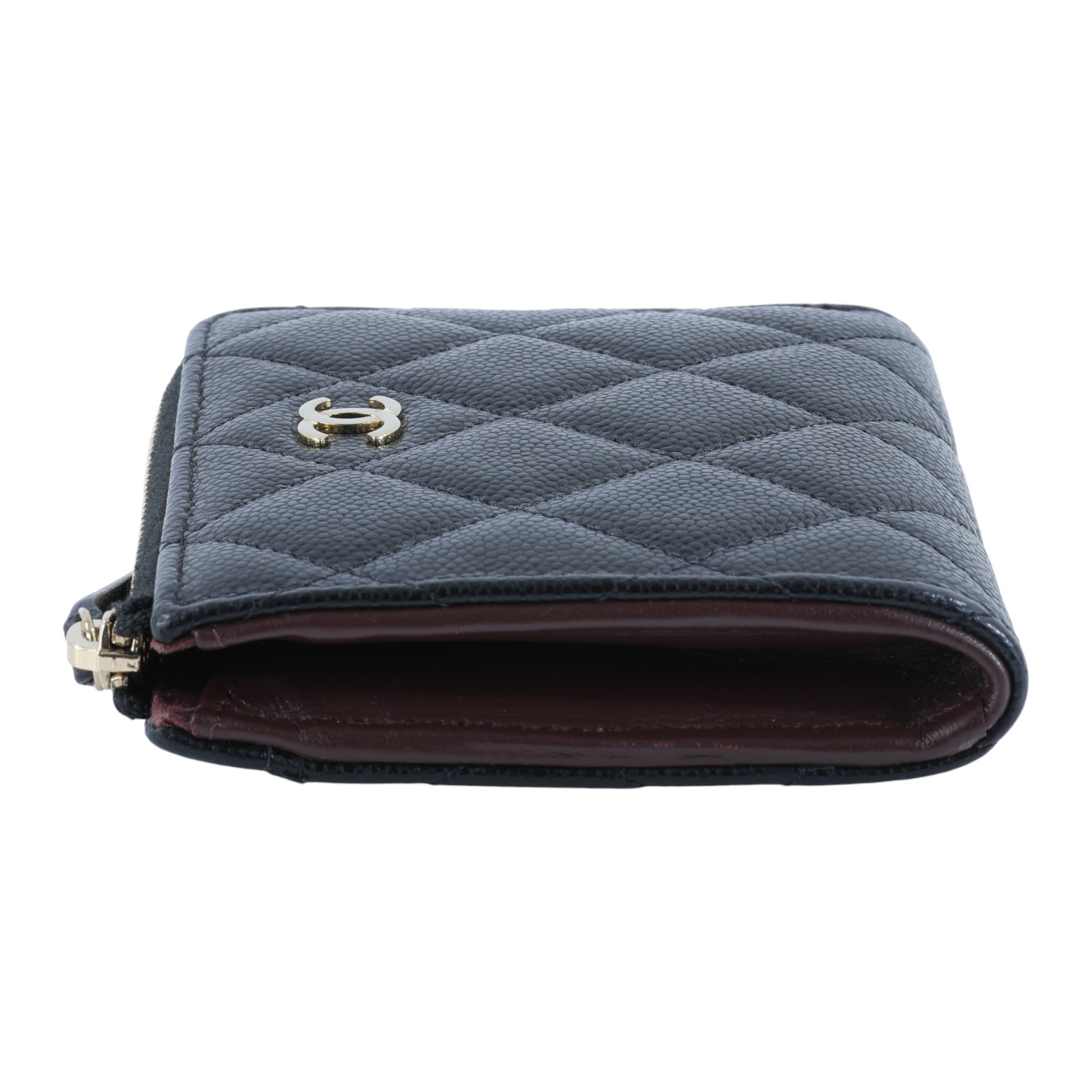 香奈兒 CHANEL CC LOGO 零錢包 卡片夾 AP3999 B10583 晶片款 L型黑淡金卡片零錢包 原廠盒子/防塵袋/購買證明影本