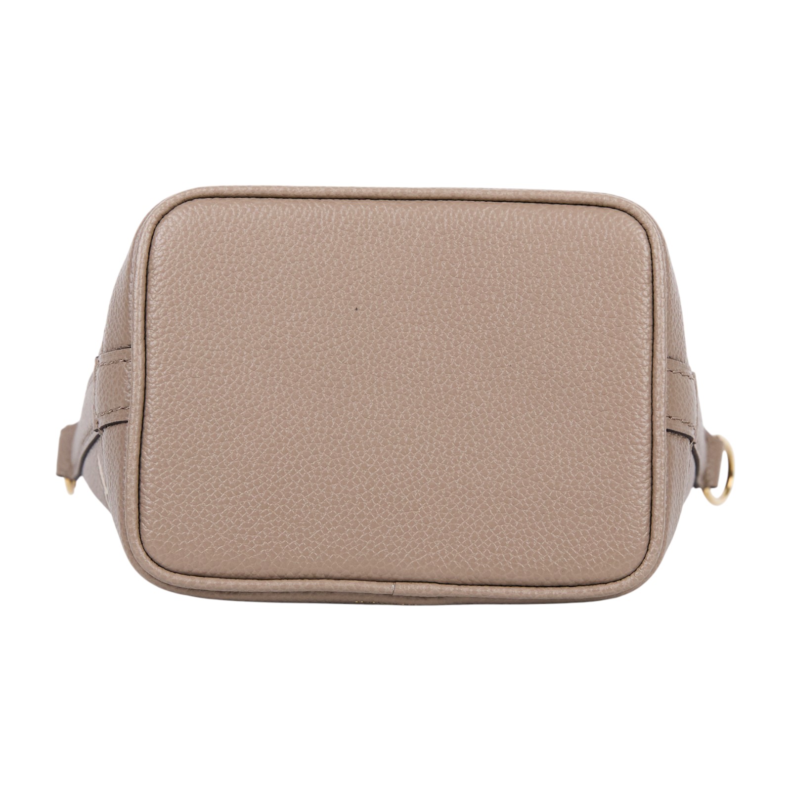 路易威登 LOUIS VUITTON Nano Noé 束口水桶包 Tourterelle 灰色 Cream色 M46291 晶片款  背帶