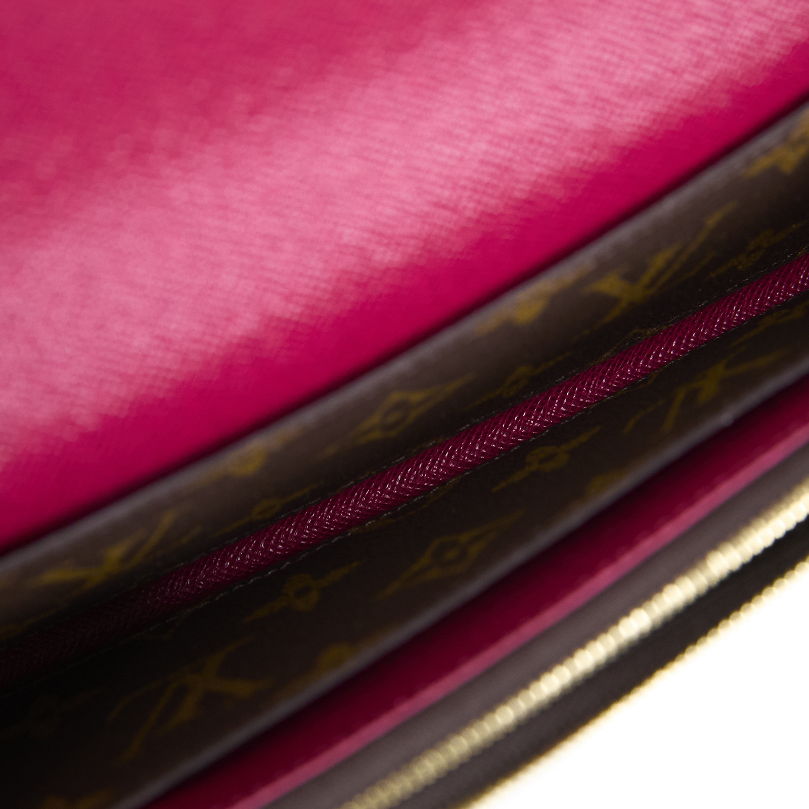 路易威登 LOUIS VUITTON Emilie 長夾 經典帆布 紫紅色 M60697 晶片款 原花紫紅EMILIE長夾 原廠盒子/防塵袋