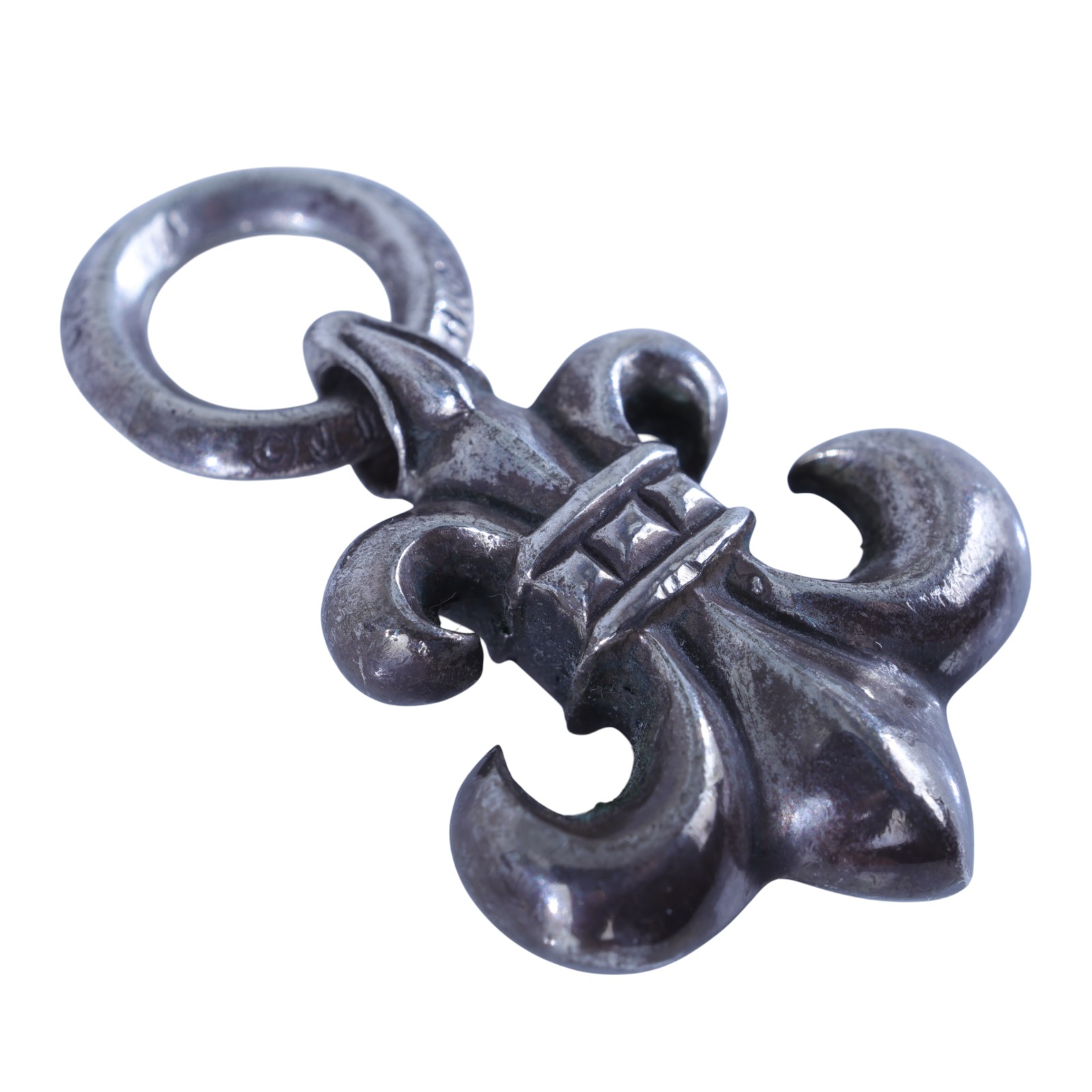 克羅心 CHROME HEARTS CHARM BS FLEUR 鳶尾花吊墜  鳶尾花吊墜 防塵袋/購買證明影本